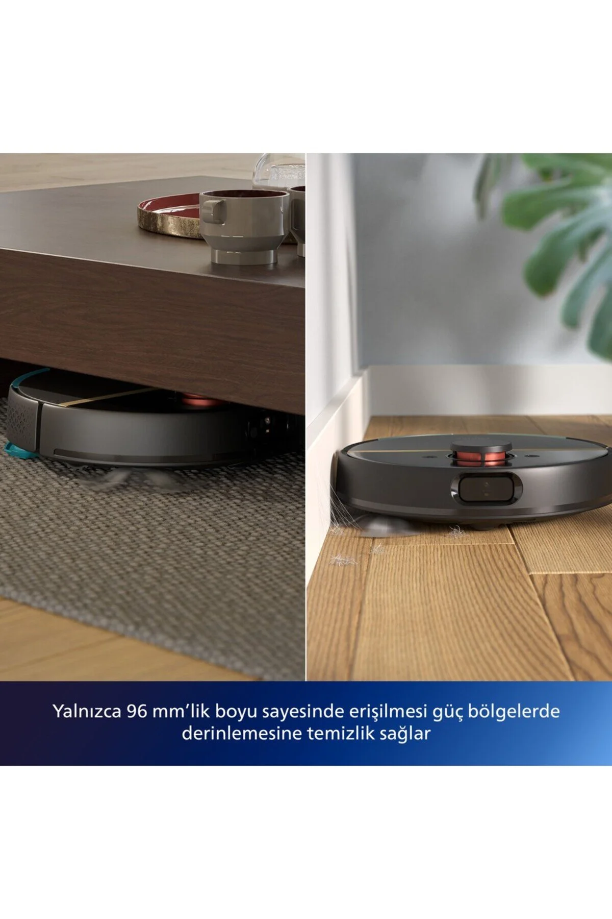 جاروبرقی رباتیک HOMERUN 3000 سری AQUA BLACK SMART ROBOT CLEANER فیلیپس Philips