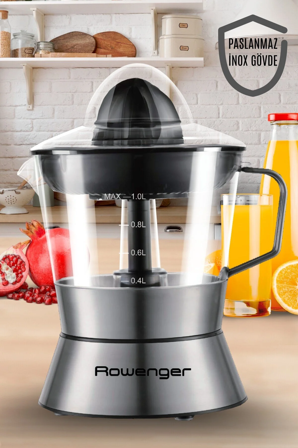آب میوه و سبزی گیری D 8028A آبمیوه برقی مرکبات گیر پرتقال اورجینال Rowenger