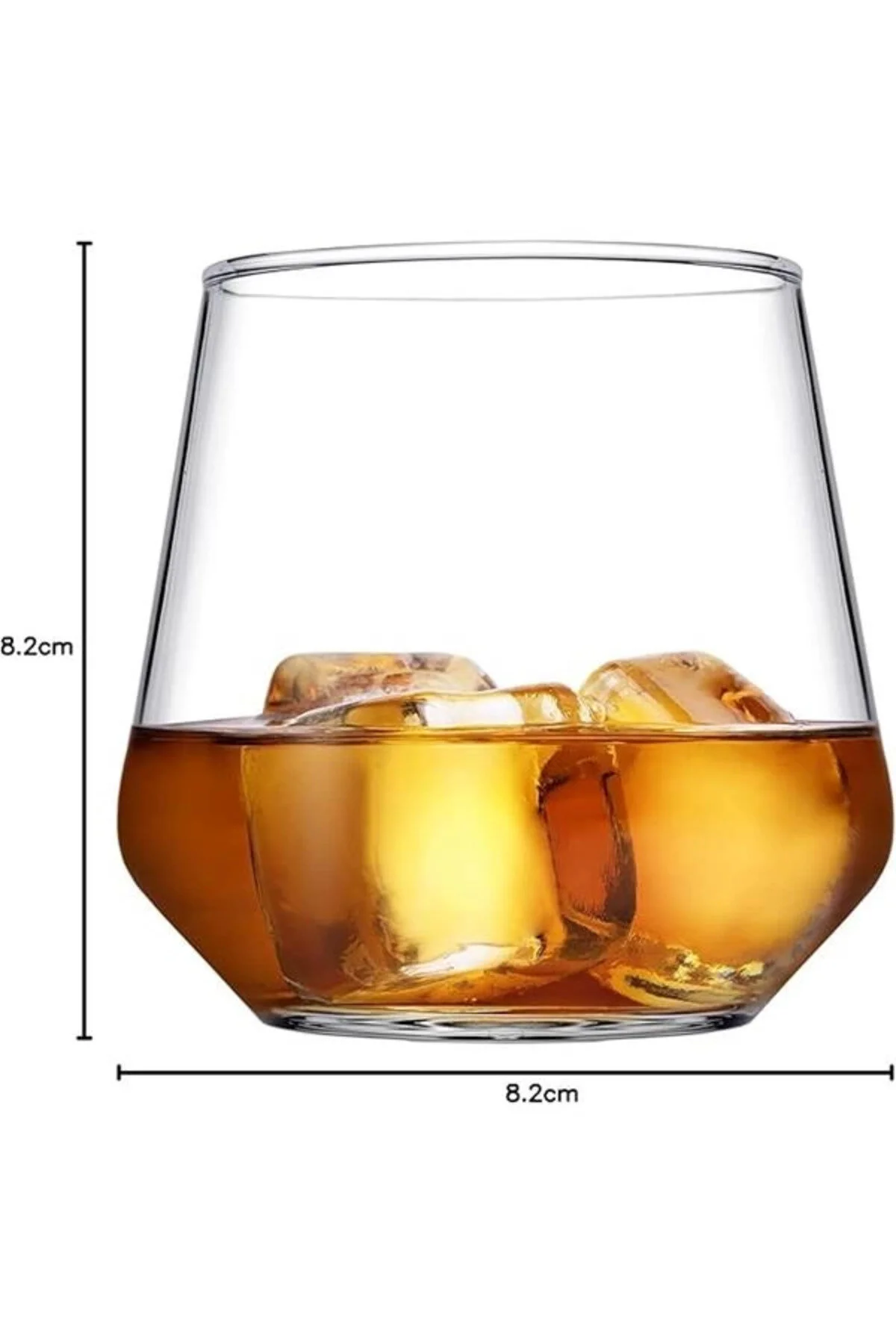 لیوان پایه‌دار گلاس ALLEGRA WHISKY CUP 6S 345 CC 420184 شفاف hepsiibirarada