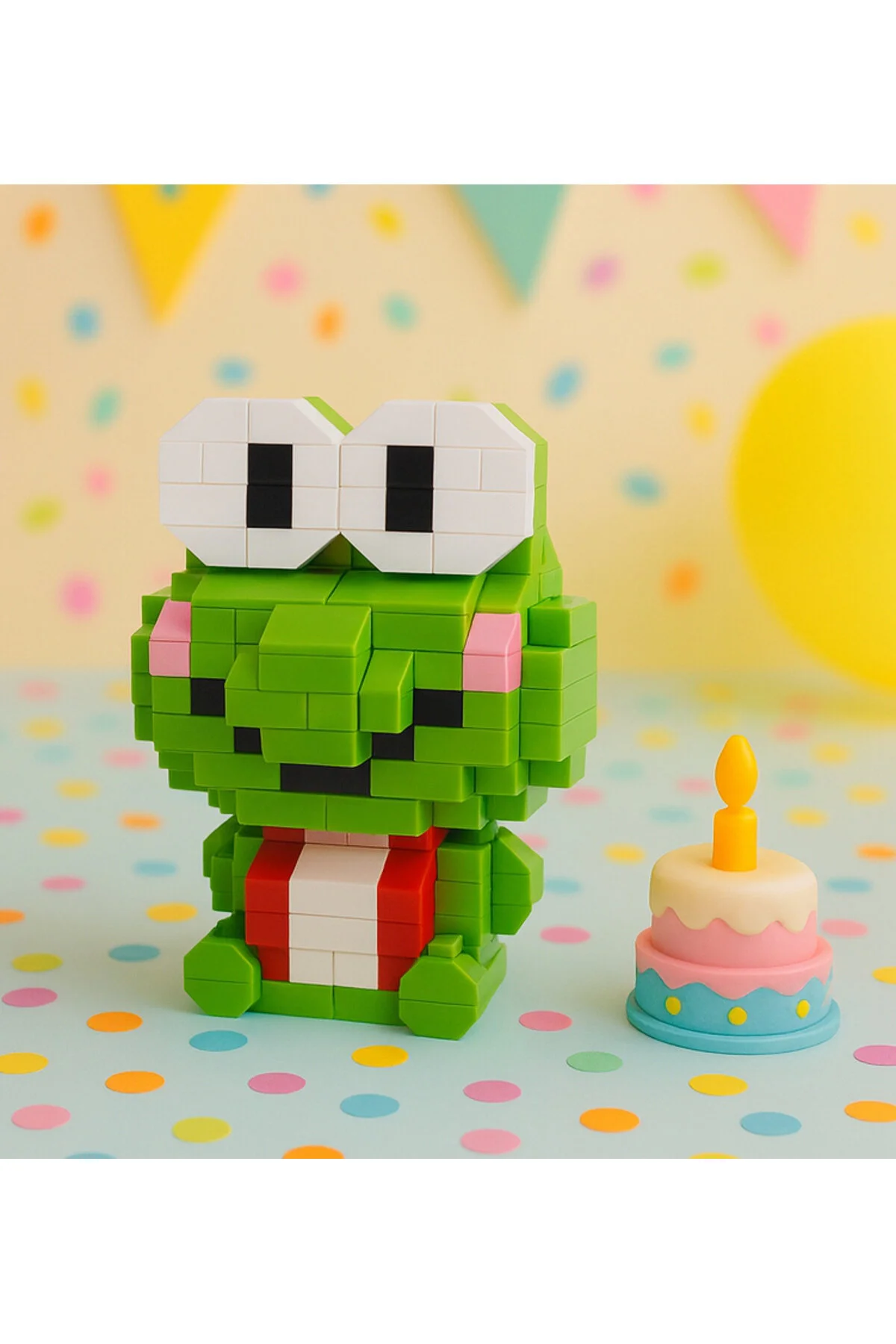 پازل سه بعدی اسباب بازی های ساختمانی شخصیت KEROPPI Bricks