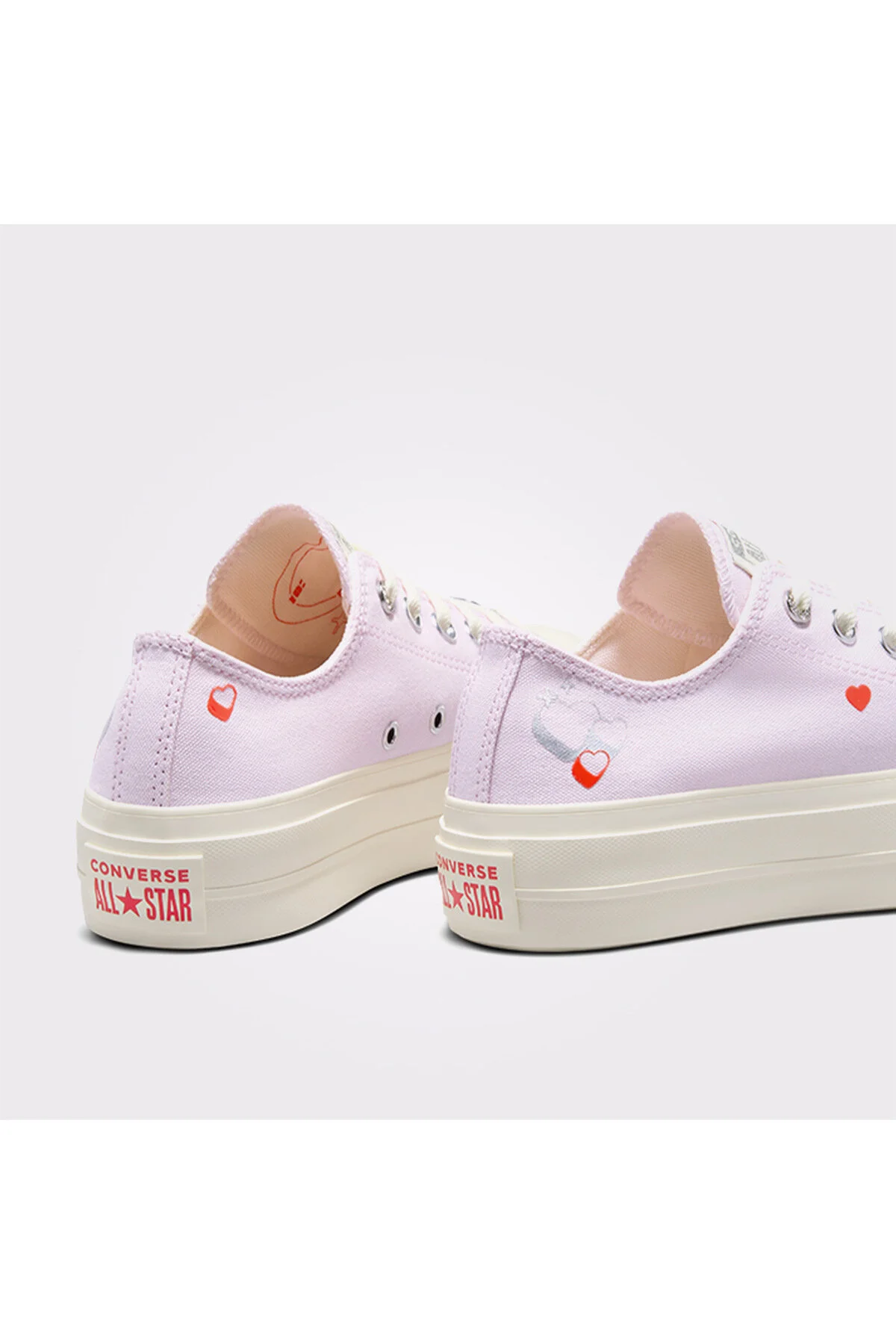 اسنیکر کفش کتانی یاسی زنانه با پلتفرم بالابر تمام استار چاک تیلور Y2K HEART کانورس Converse