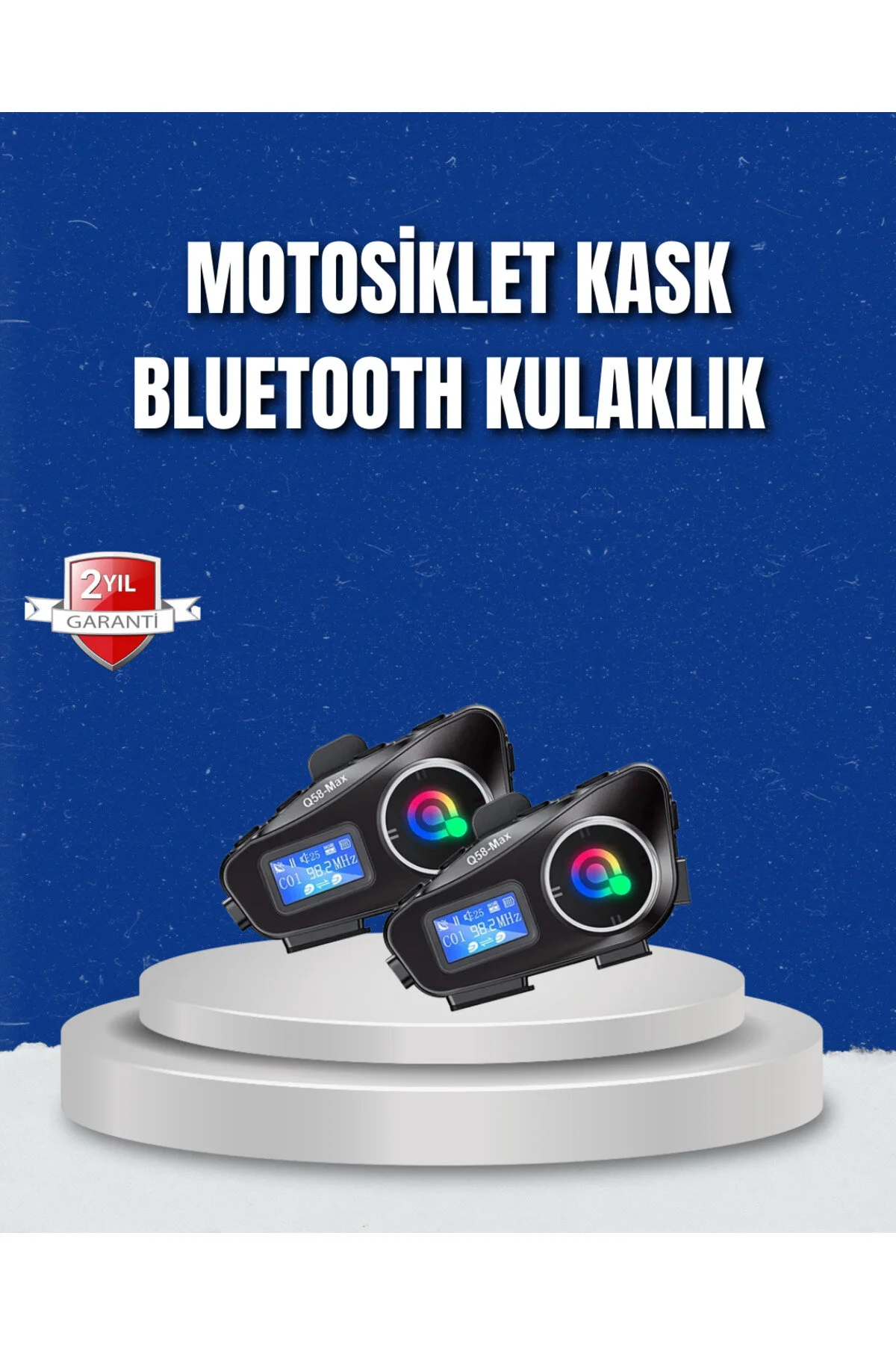 اینترکام هدست کلاه ایمنی بلوتوث با صفحه نمایش LCD FM RADIO و ورود کارت SD budukkanda