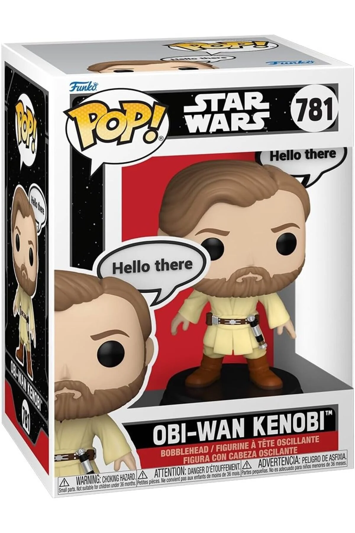 فیگور گفته های جنگ ستارگان پاپ دیزنی OBI WAN KENOBI NO:781 BOBBLE HEAD از ترکیه Funko