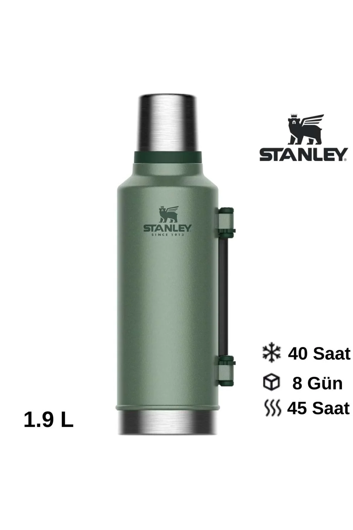 قمقمه و فلاسک THERMOS افسانه ای کلاسیک 1.9L FATARA GREEN Stanley