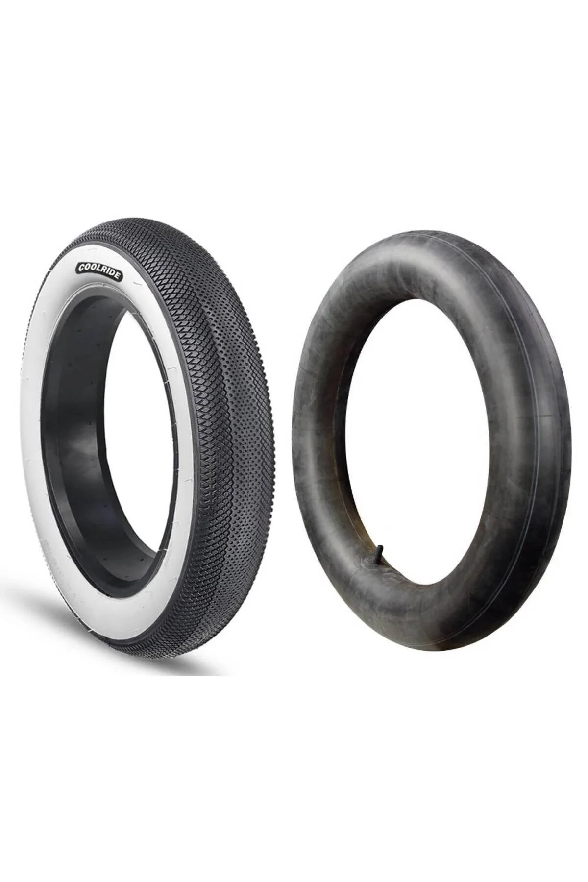 COOLRIDE 20X4.00 3MM زره پوش چربی دوچرخه سفید گونه در فضای باز Cool Ride