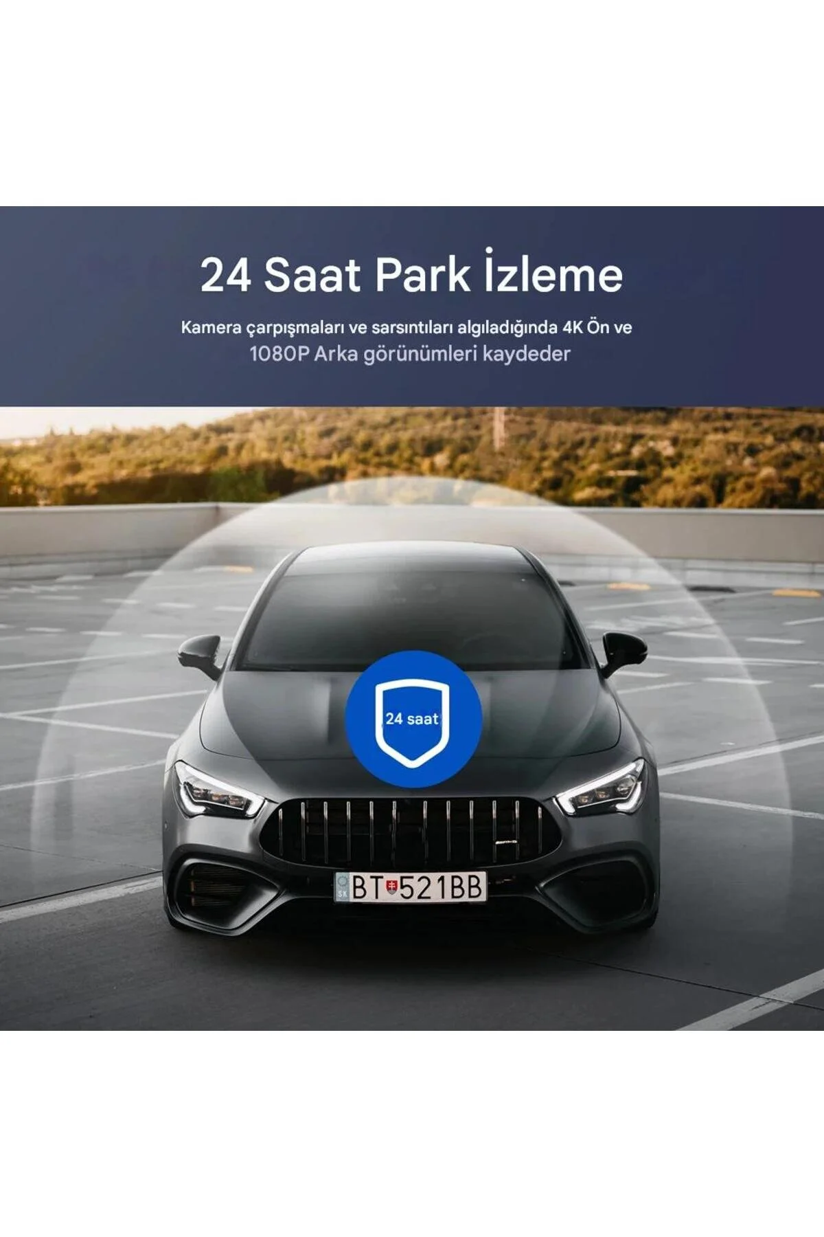 دوربین داشبورد خودرو UHD 4K دید در شب GPS WIFI جلوی عقب ضبط 24 ساعته حالت پارکینگ لنز صفحه نمایش اولد سونی Inovaxis