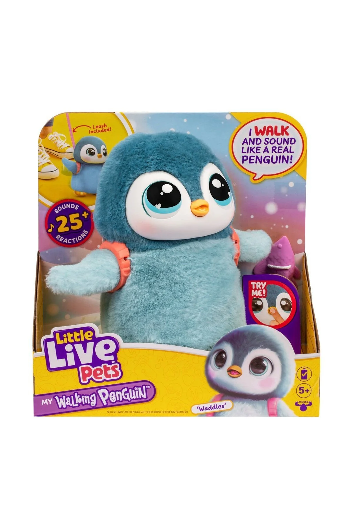 اسباب بازی های پشمی LP600000 LITTLE LIVE PETS WALKING PENGUIN 26535 FABBA TOYS