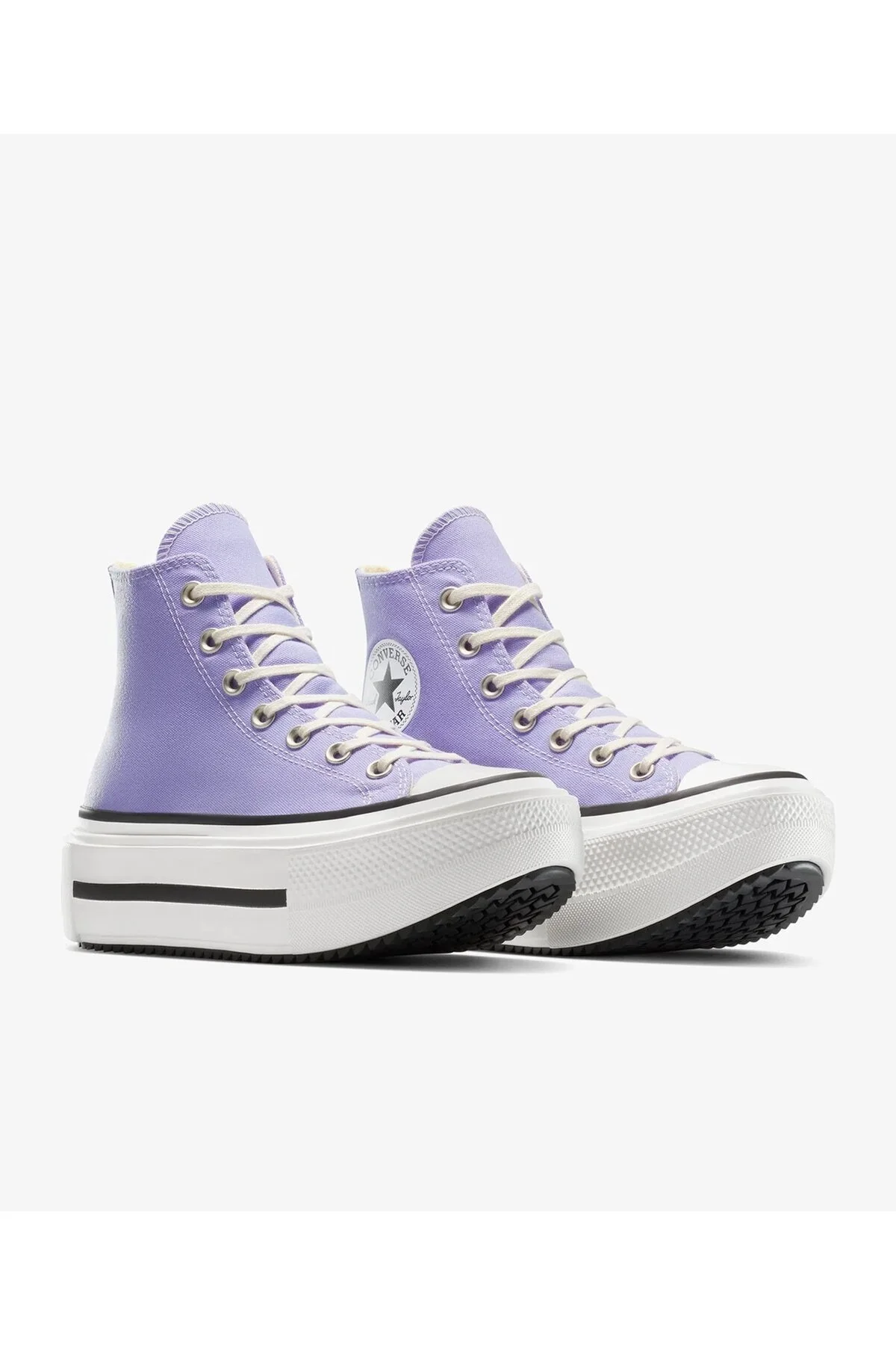 کفش دو و تمرین کتانی بنفش یونیسکس پشته کانورس چاک تیلور آل استار لیفت Converse