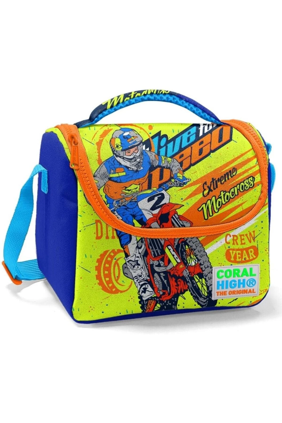 کیف مدرسه پسرانه و بچگانه HATPS HIGH BOY BLUE MOTORCYCLE ابتدایی آموزش STOREMAX