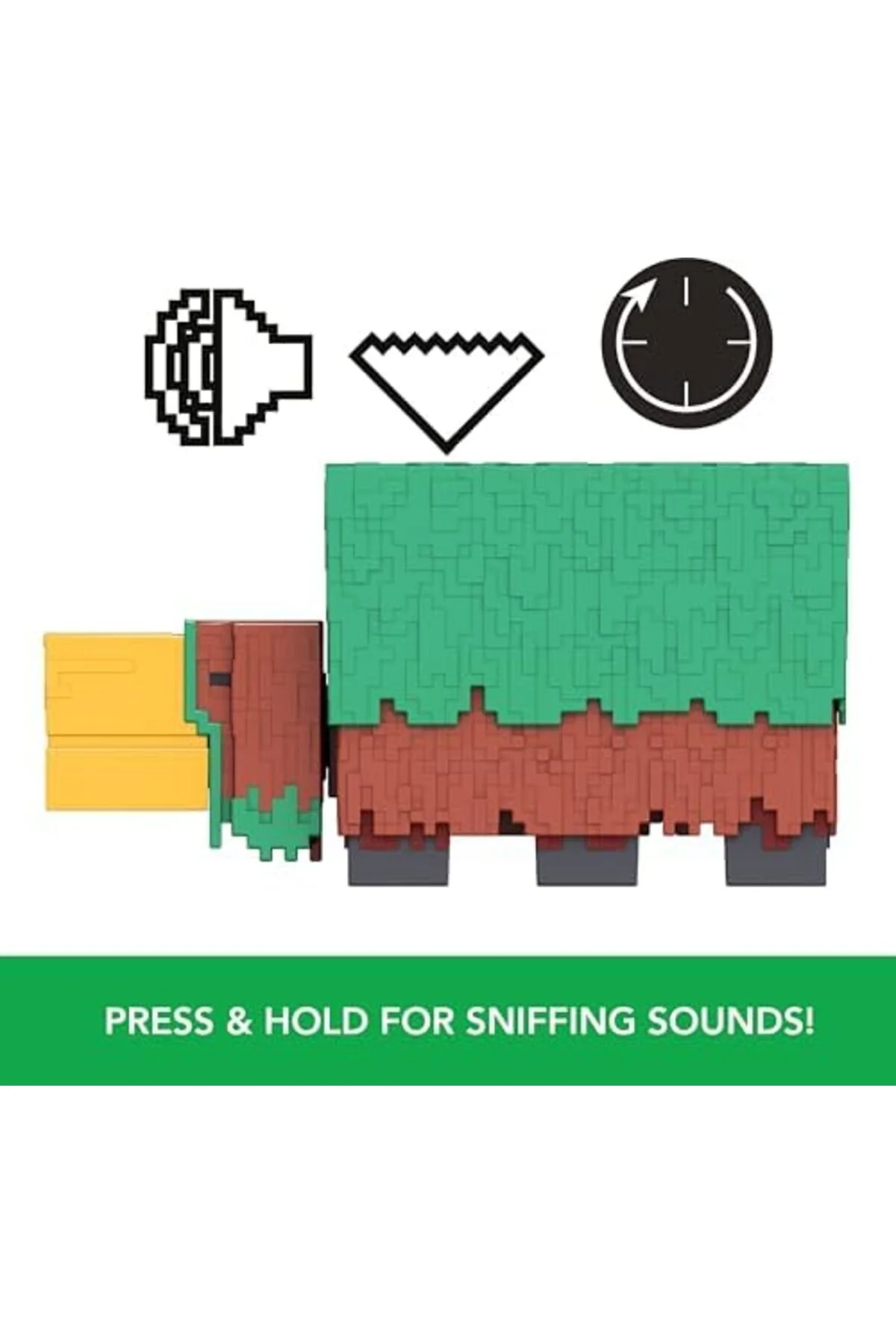 اسباب بازی های فیگور شخصیت TKNSZRSHOP MINECRAFT SNIFFER ACTION FIGURE 3.25 اینچی با صداهای واقعی و طراحی پیکسلی STOREMAX