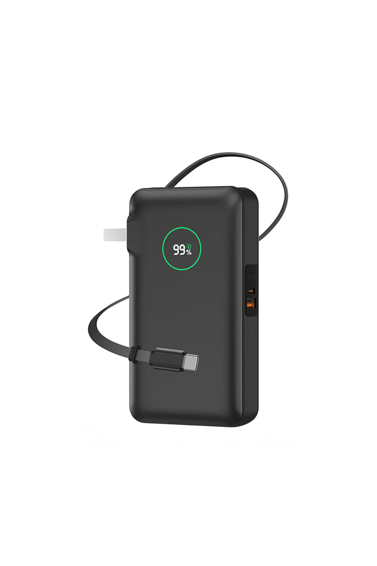 پاوربانک WI P049 کابل سری نوبل نوع C نشانگر دیجیتال LED PD 35W 10000MAH مشکی اورجینال WIWU