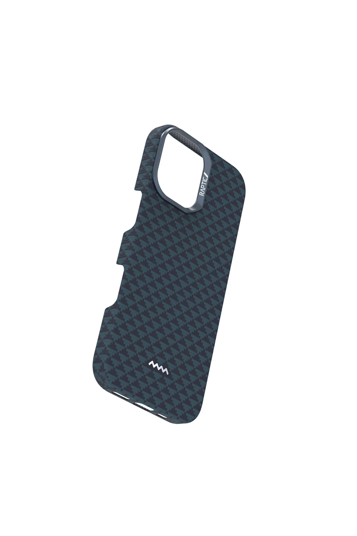 کاور و قاب سازگار آیفون 17 با ویژگی شارژ M SAFE سری ARAMID SKIN ORIGIN BLUE NAVY Raptic
