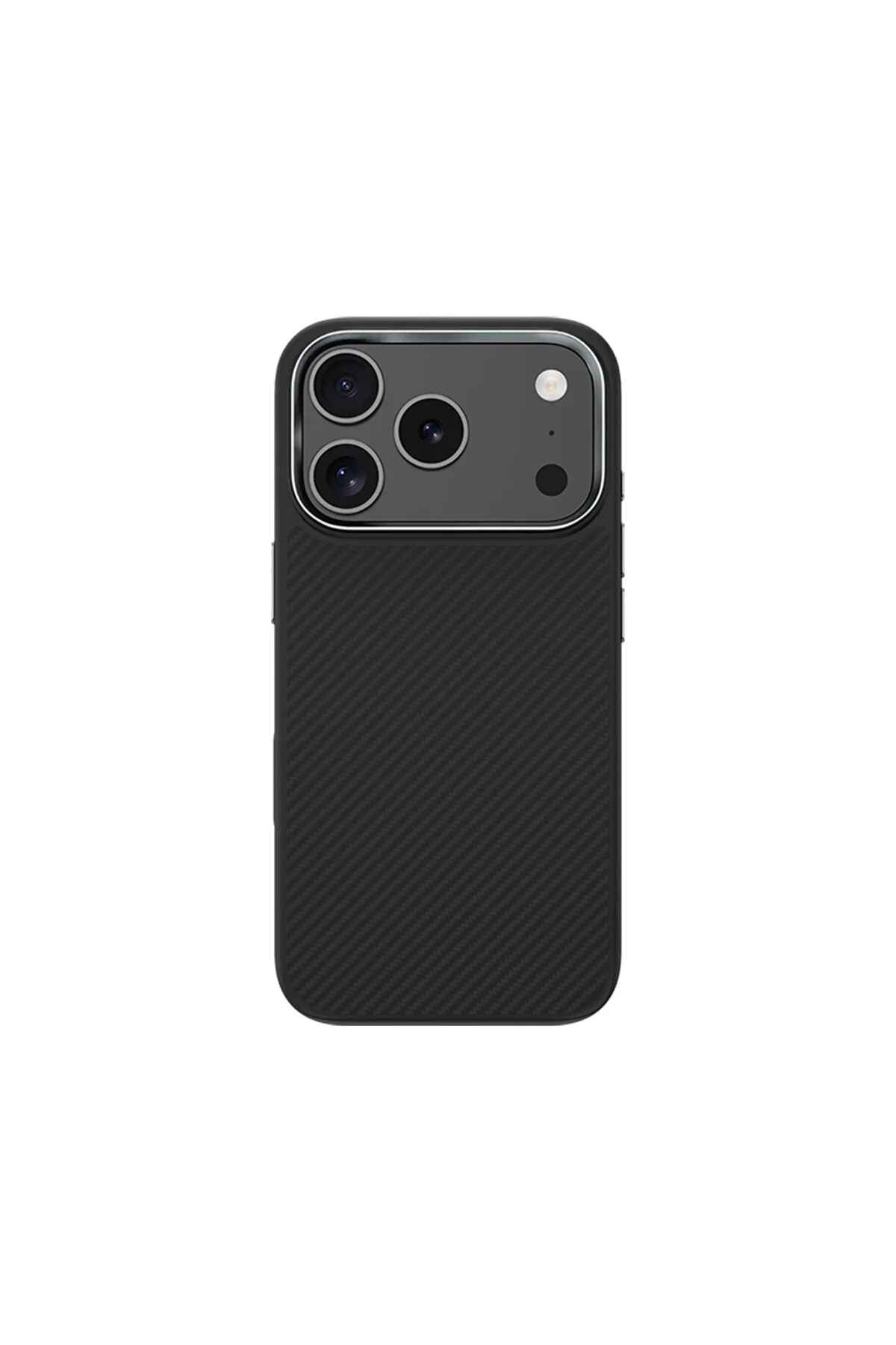 کاور و قاب سازگار با آیفون 17 پرو فیبر کربن M ایمن شارژ HYBRID ARMORPRO KEVLAR COVER مشکی Benks