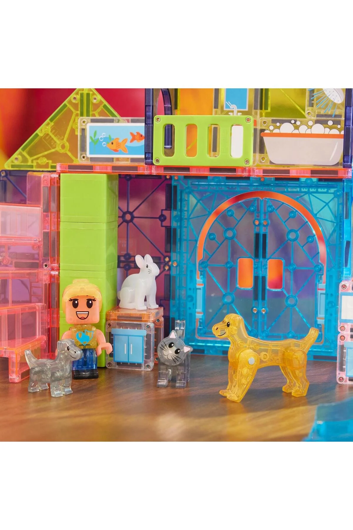 اسباب بازی های آموزشی MAGNA TILES® PLET PLAYHOUSE 50 قطعه Magna Tiles