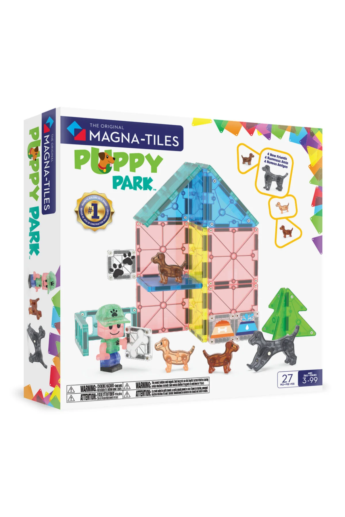 اسباب بازی های آموزشی MAGNA TILES® پارک توله سگ 27 قطعه Magna Tiles