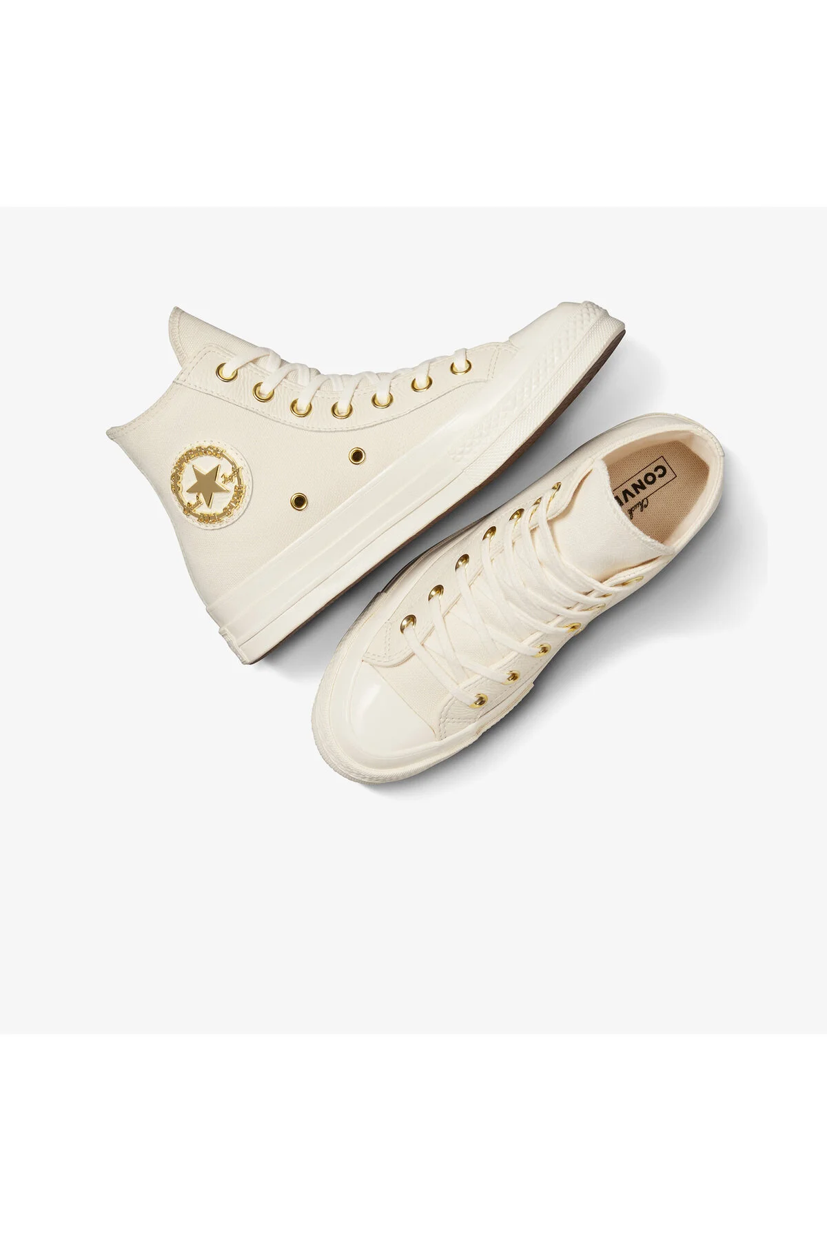 اسنیکر کفش کتانی کرمی یونیسکس چاک 70 تیلورد لوکس کانورس Converse