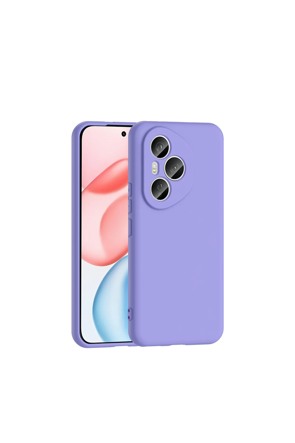 کاور و قاب کیس سازگار با HONOR 400 PRO LAUNCH CASE SILICONE MARA محافظ دوربین مخملی داخل LILAC Nevarium