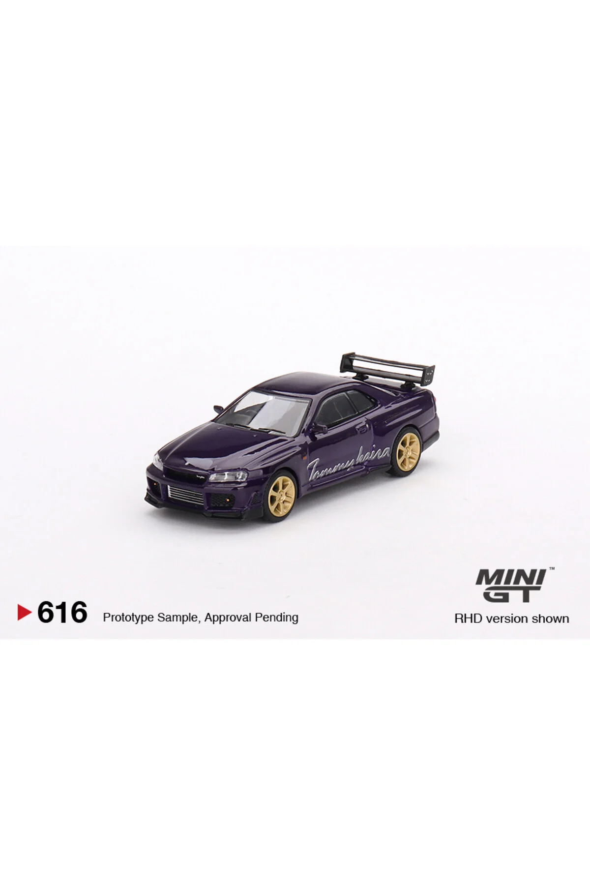 ماشین اسباب بازی 1 64 616 NISSAN SKYLINE GT R R34 TOMMYKAIRA Z نیمه شب بنفش mini gt