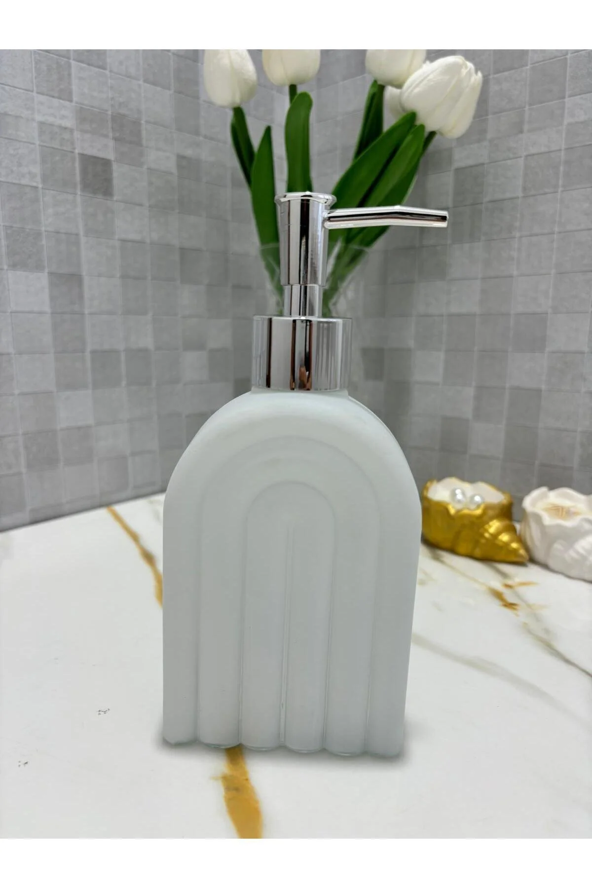جاصابونی 450 میلی لیتر روی طراحی رنگین کمان ضد شیشه SOAPLUK Paçi