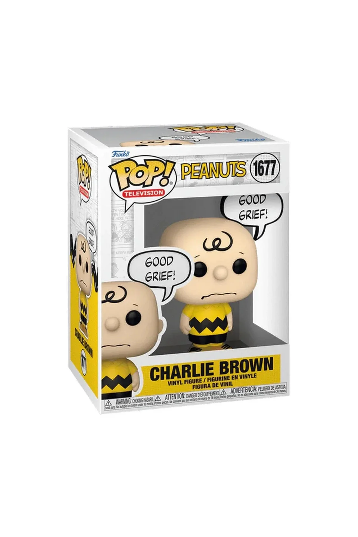 اسباب بازی های فیگور شخصیت انیمیشن پاپ: بادام زمینی چارلی براون GOOD GRIFE Funko