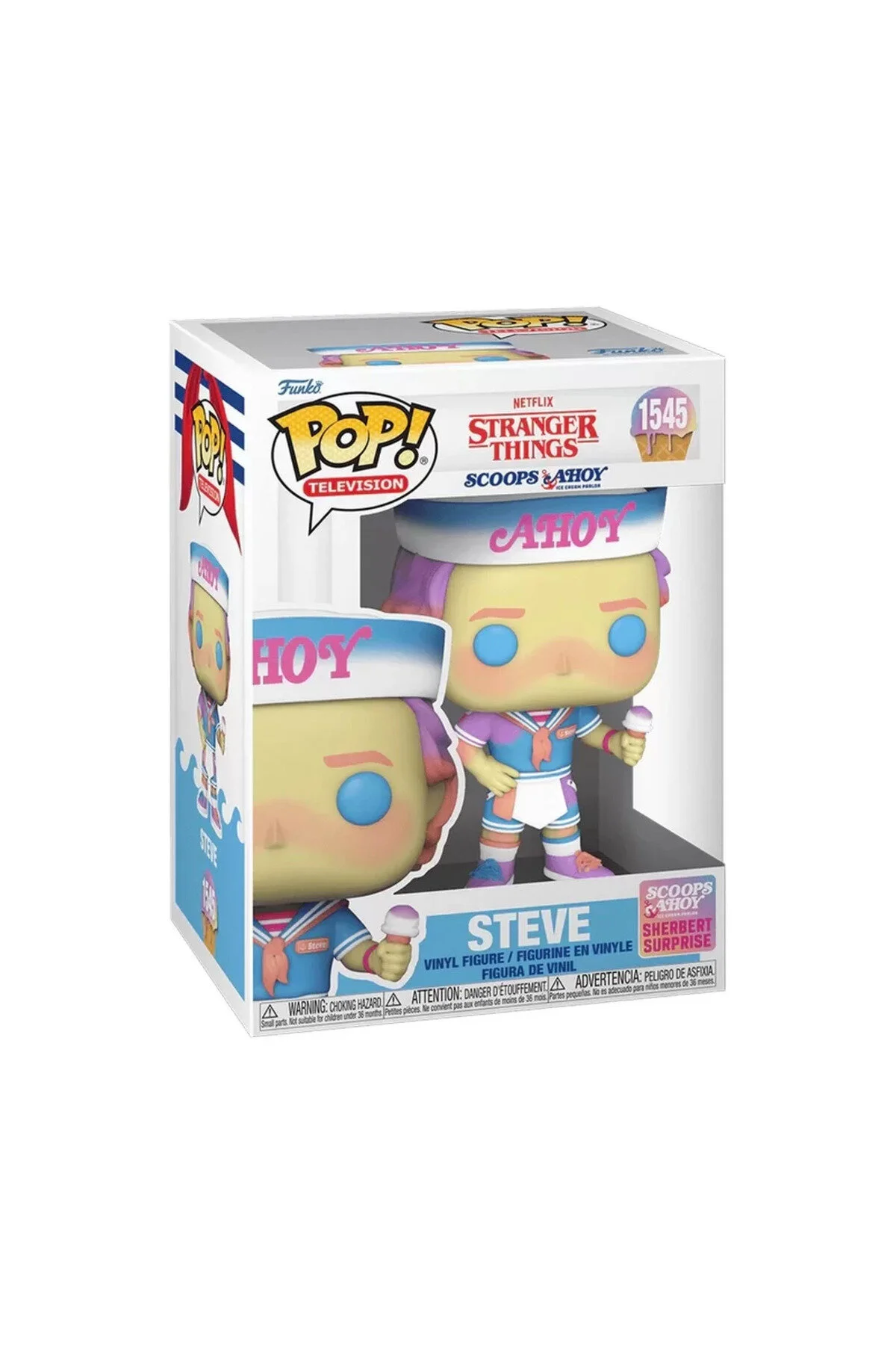 اسباب بازی های فیگور شخصیت تلویزیون پاپ: STRANGER THINGS استیو SCOOPS AHOY Funko