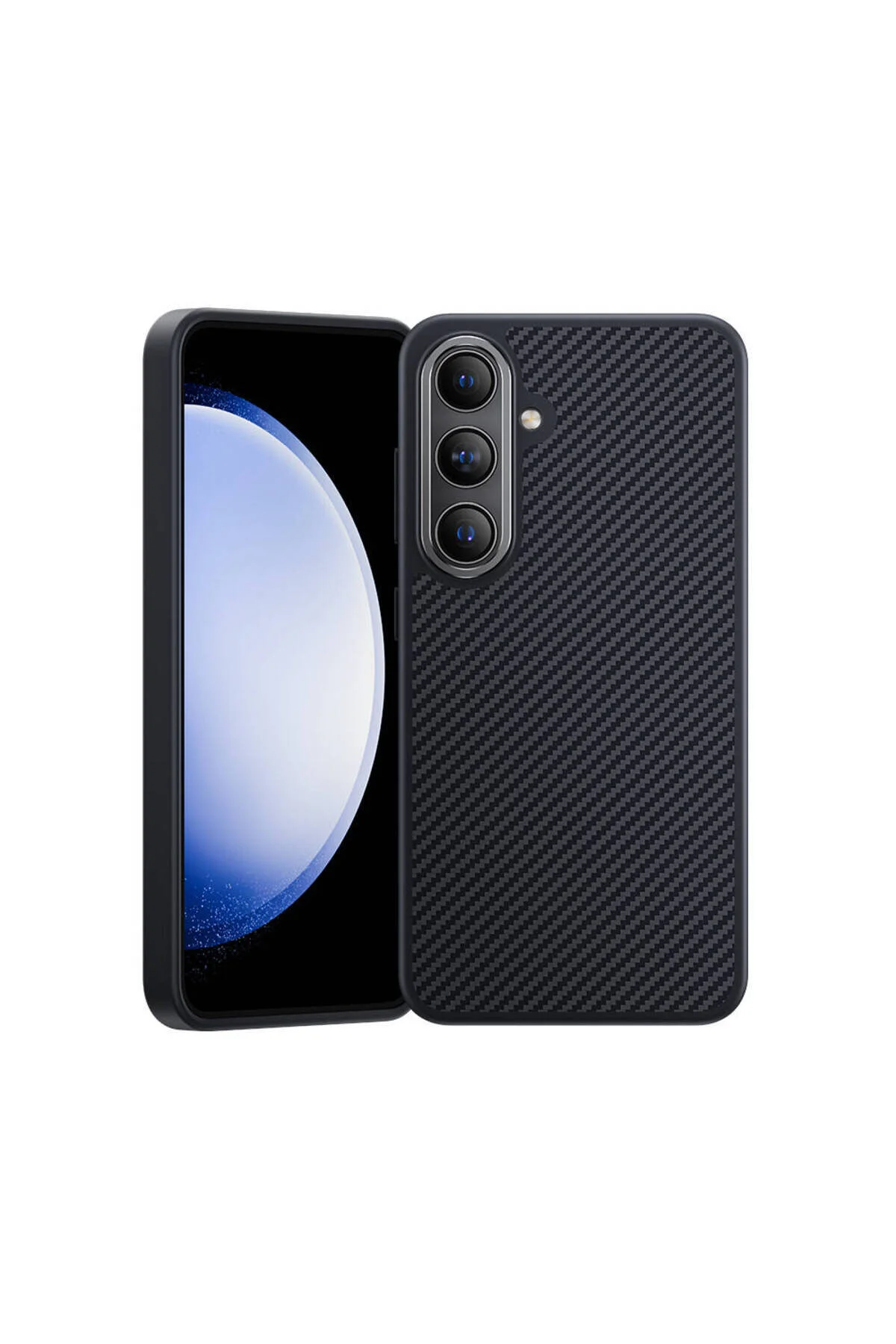 کاور و قاب پوشش محافظ هیبریدی ARMORPRO KEVLAR HYBRID با شارژر ایمن شارژ M SEFE CARBON CASE GALAXY S25 PLUS Benks