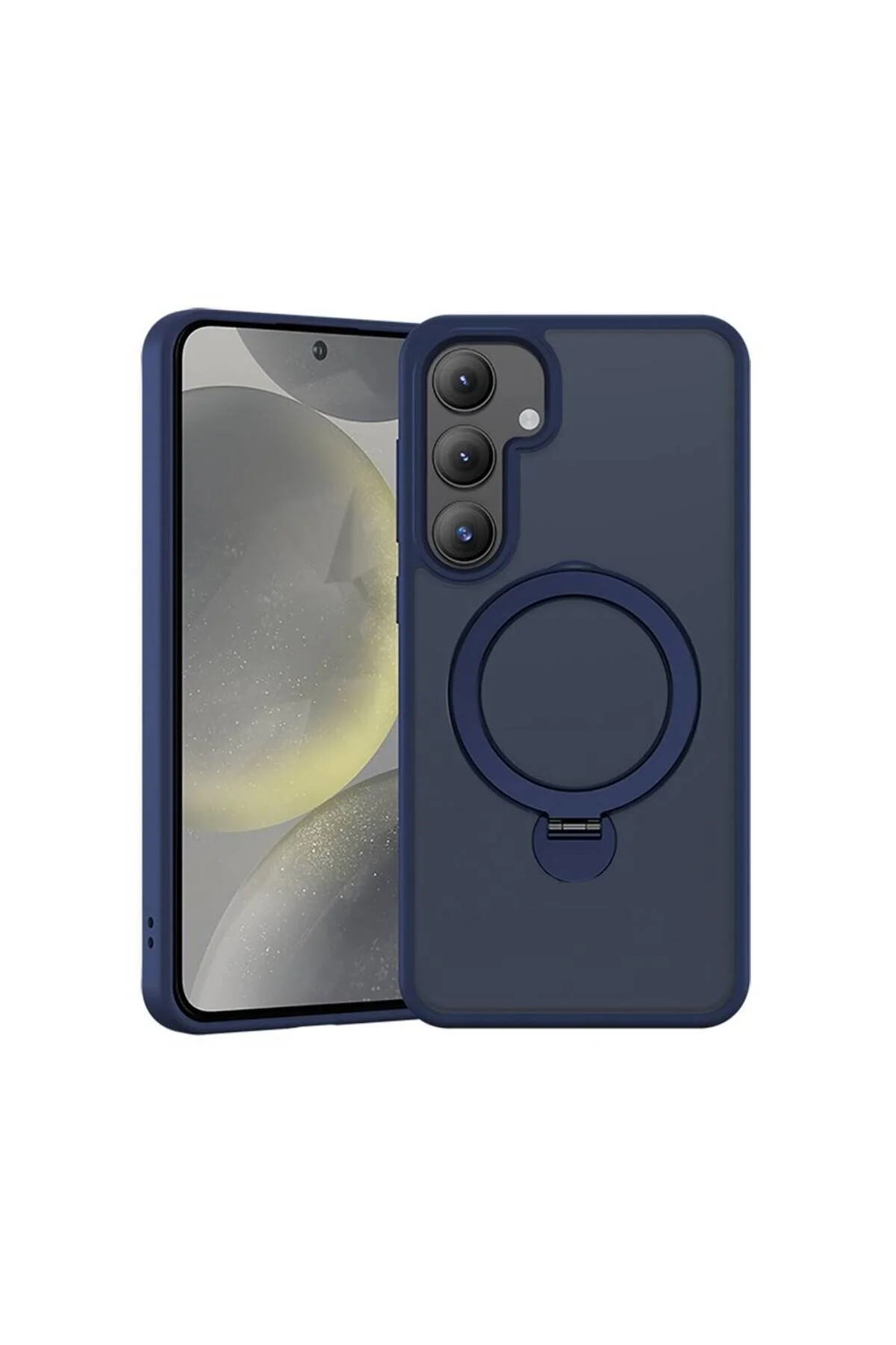 کاور و قاب محافظ GALAXY S25 M SAFE شارژ سازگار با پایه آبی Benks
