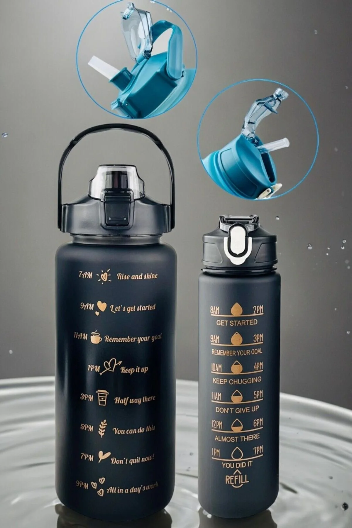 قمقمه ورزشی آب انگیزشی گربه 2 پیپت برچسب SULUK 2LT+750ML توله سگ TRITAN BOTTLE WATER Comprox