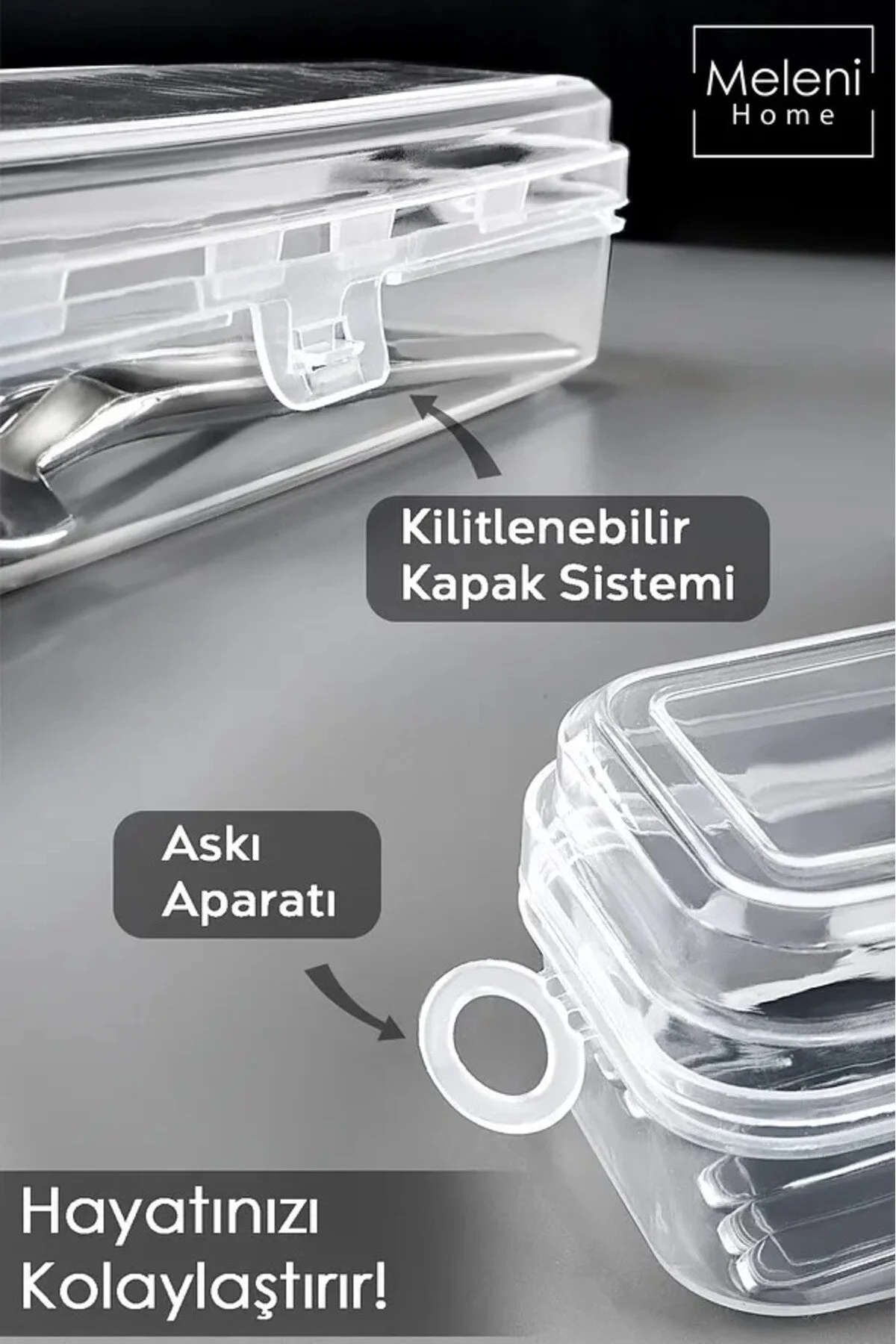 نظم‌دهنده لوازم آرایش و جواهر 2 جعبه ذخیره سازی شفاف درب چند منظوره TATA CRAFT