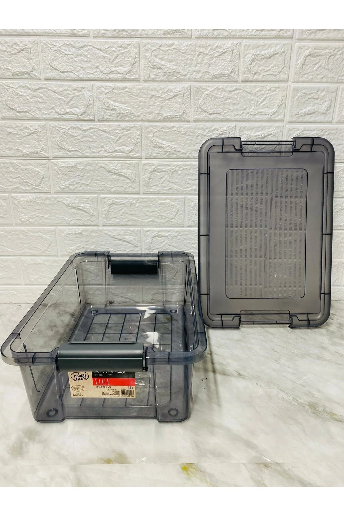 ظرف نگهدارنده ظروف ذخیره سازی ELITE STORMX 12 LT LİLA HOME