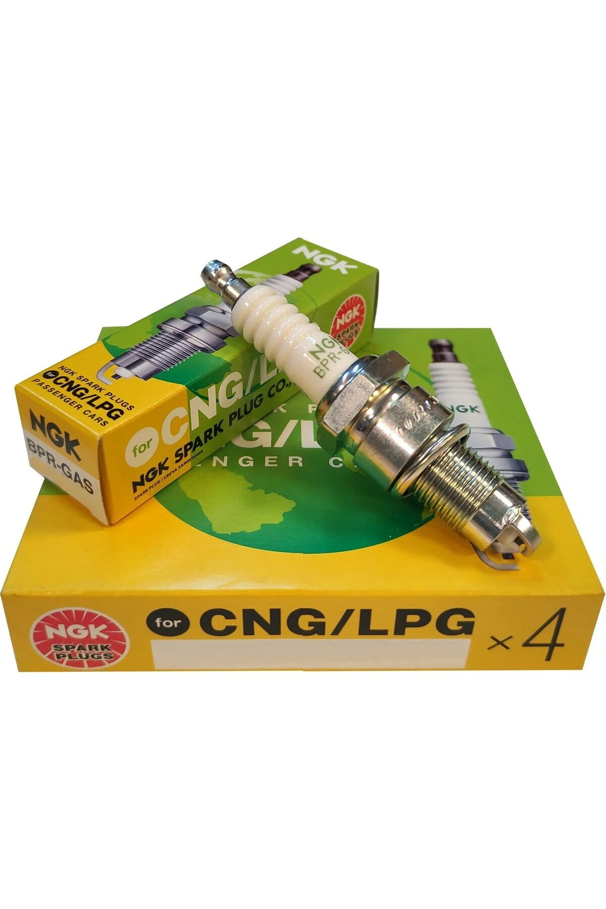 مغز جرقه زنی مجموعه شمع گاز LPG 7988 4 تکه CNG BPR GAS NGK