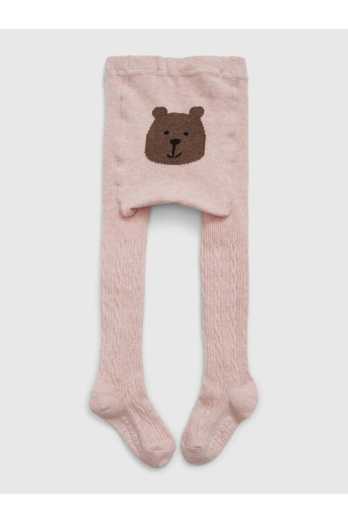 جوراب صورتی پسرانه و دخترانه بچگانه کابل بافندگی BEAR اورجینال GAP