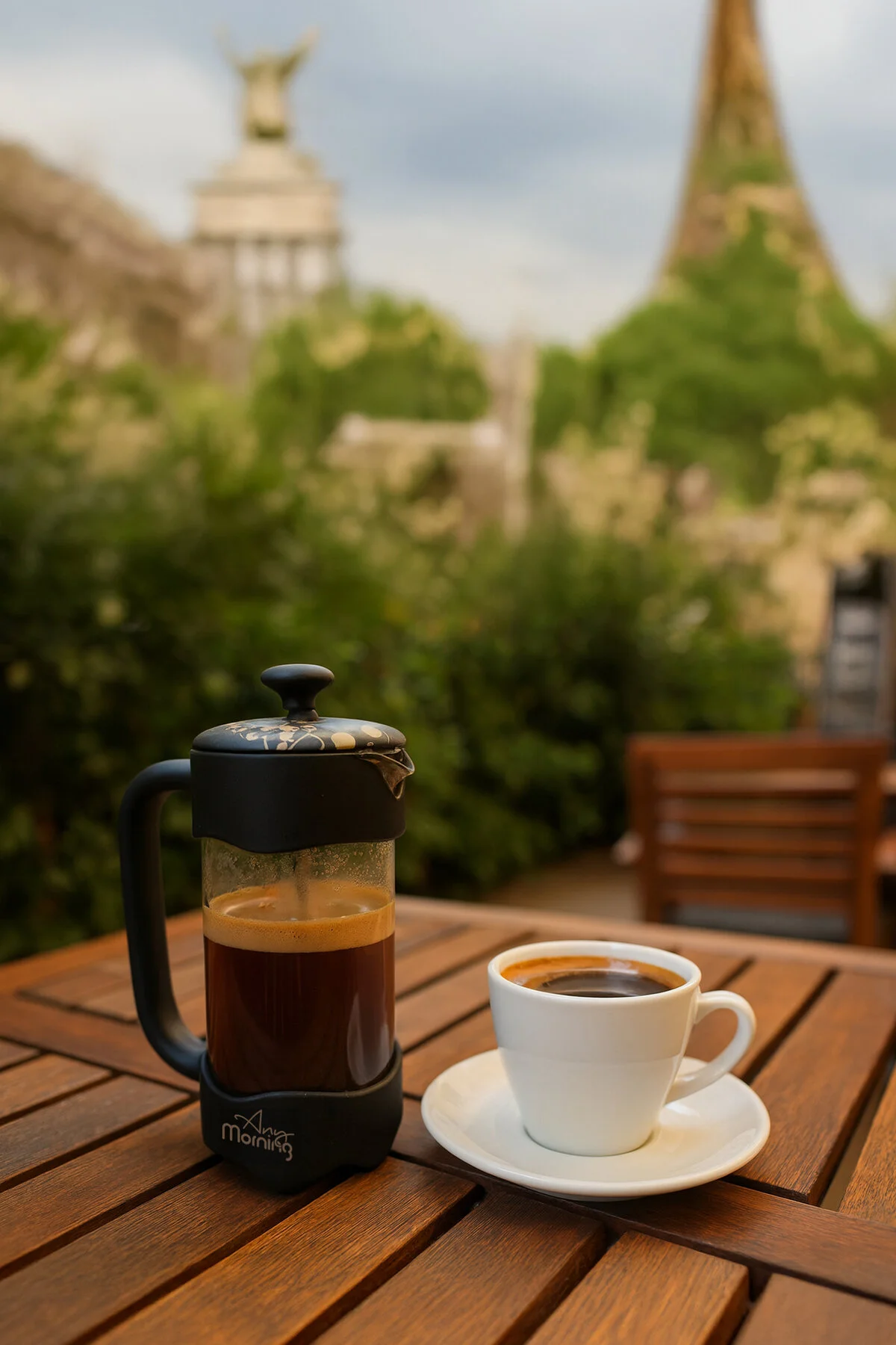 فرنچ پرس سیاه مطبوعات فرانسوی 350 میل برای قهوه Fy92 و چای گیاهی Any Morning