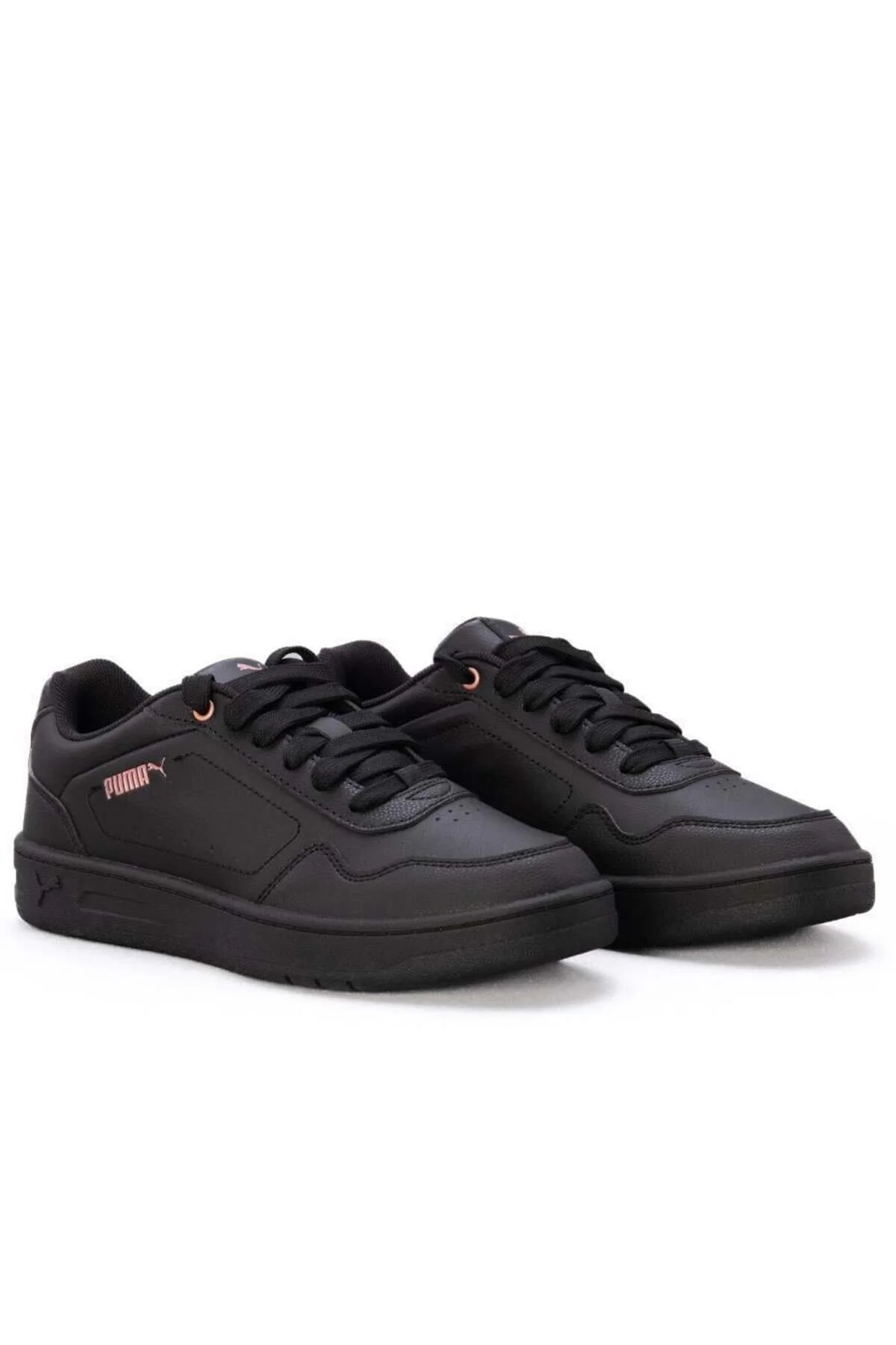 کفش زنانه 02 کورت ورزشی بانوان طلای سیاه و سفید پوما Puma