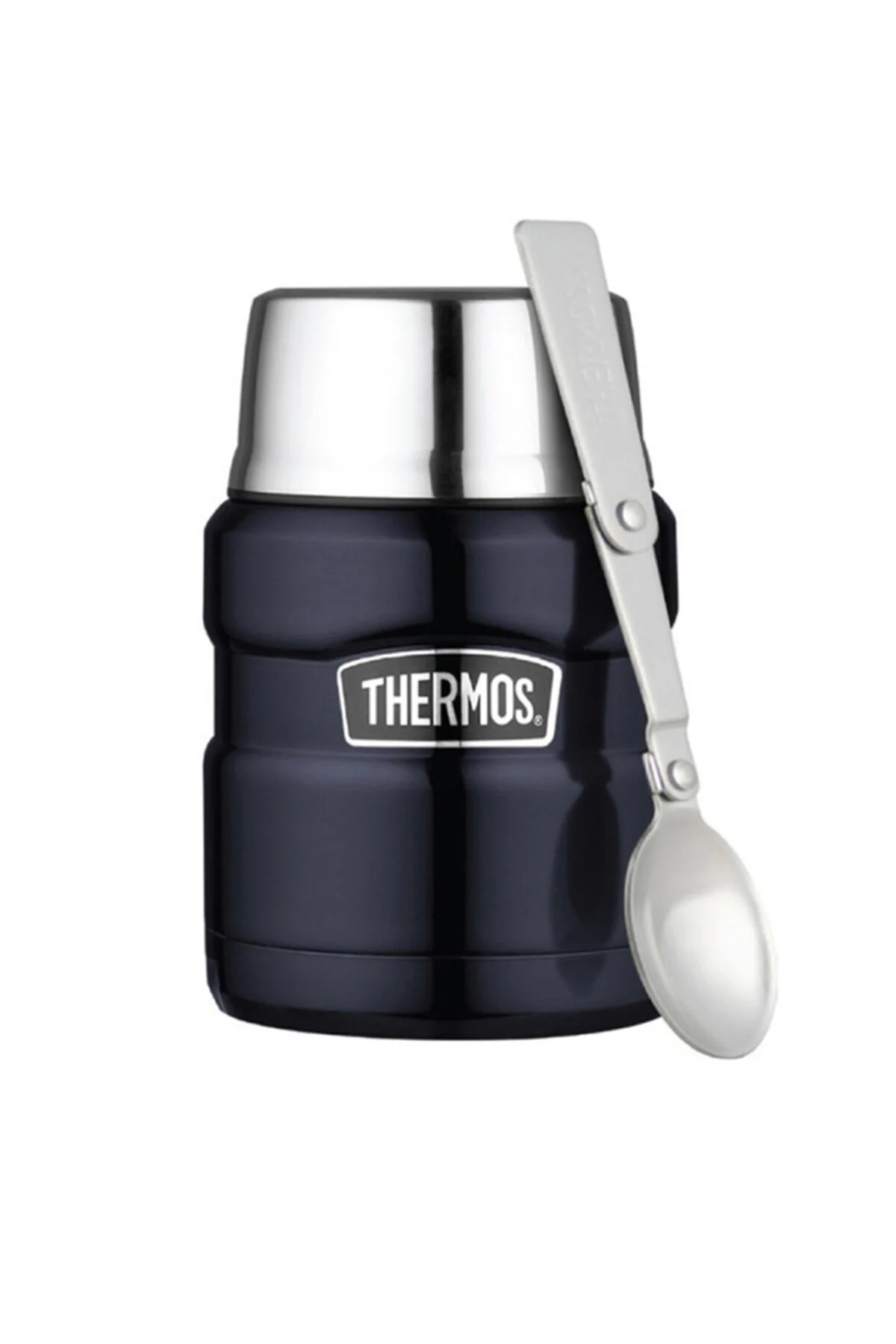 فلاسک قمقمه غذا 0.47 لیتری با عایق سرد فولاد ضد زنگ قاشق رنگارنگ اورجینال Thermos