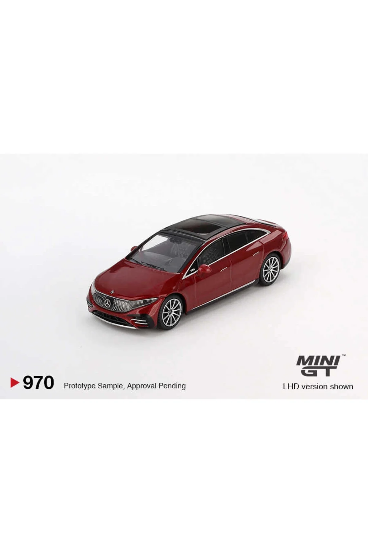 مدل خودرو مرسدس بنز EQS 580 4MATIC قرمز متالیک 970 اورجینال mini gt