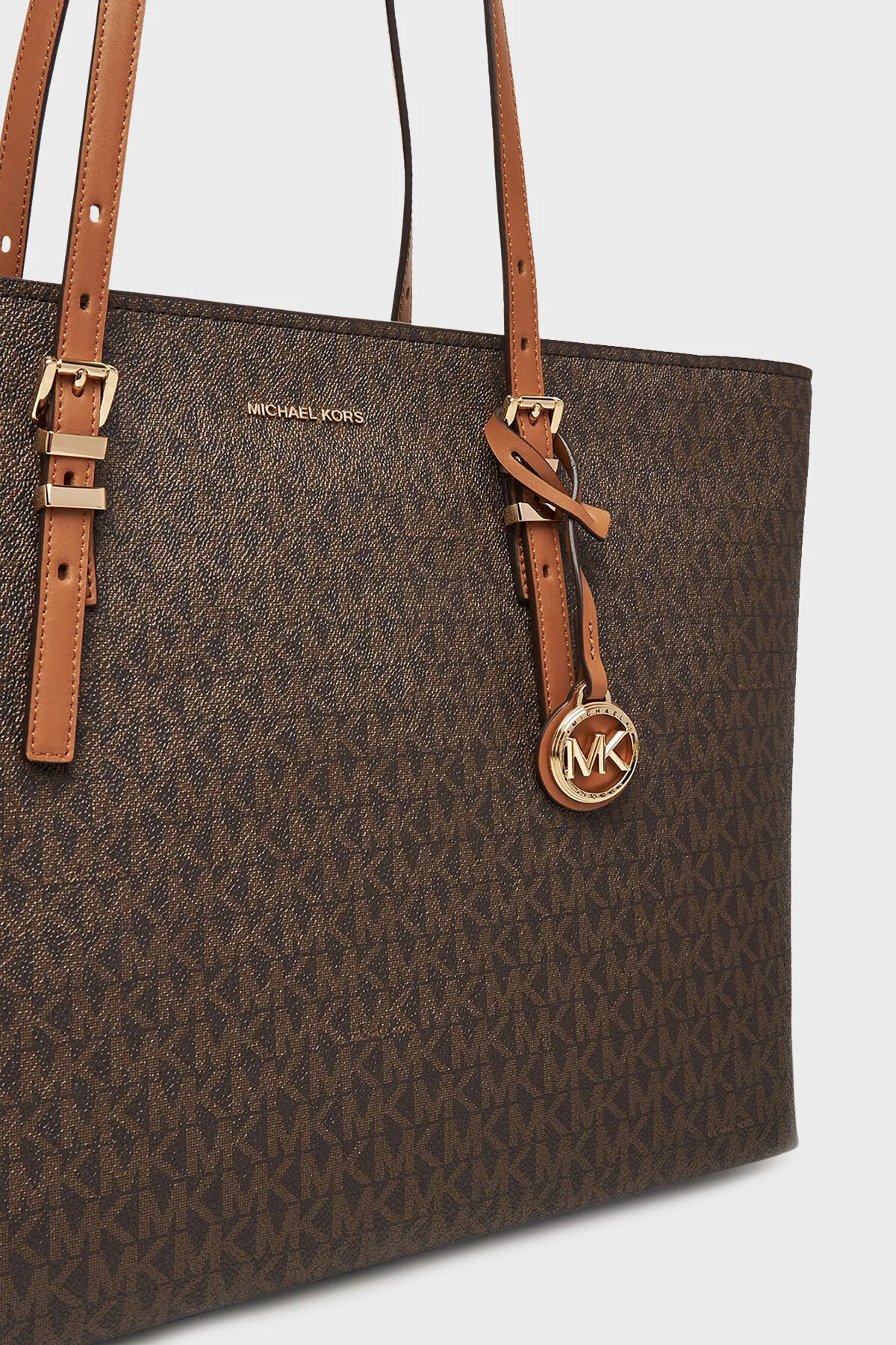 کیف شانه ای 4G آرم چاپ قابل تنظیم با بزرگ TOTE 30T5GQNT9B252 30 مایکل کورس اورجینال Michael Kors