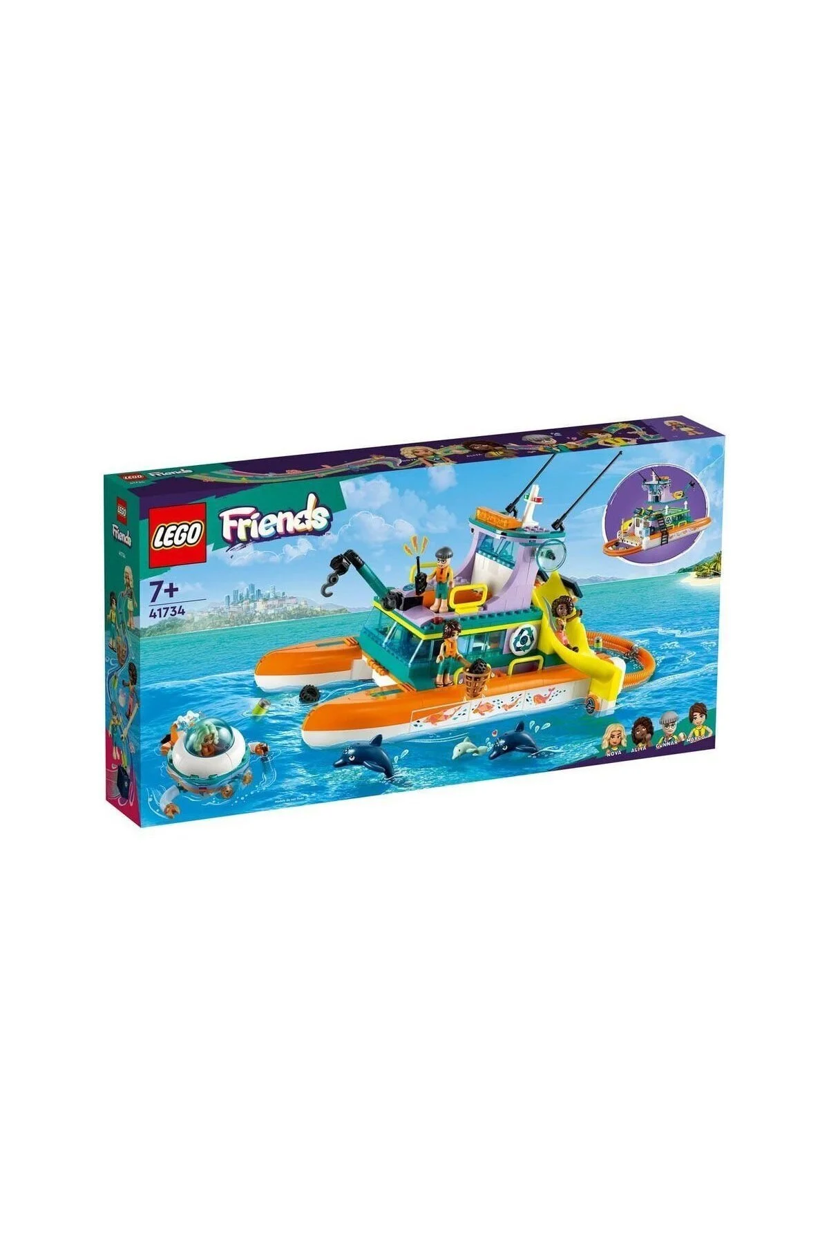 اسباب بازی های فیگور دیگر GIRL CHILD TOY BOY 41734 LEGO® FRIENDS RESCUE BOAT 717 قطعه سن 7 سال + آموزشی Gülce Design