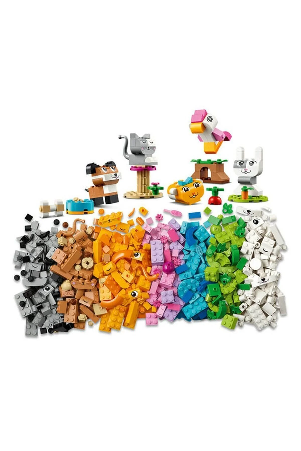 اسباب بازی های فیگور دیگر 11034 LEGO® CLASSIC CREATIVE PETS 450 قطعه + آموزش دختر پسر 5 ساله paraply