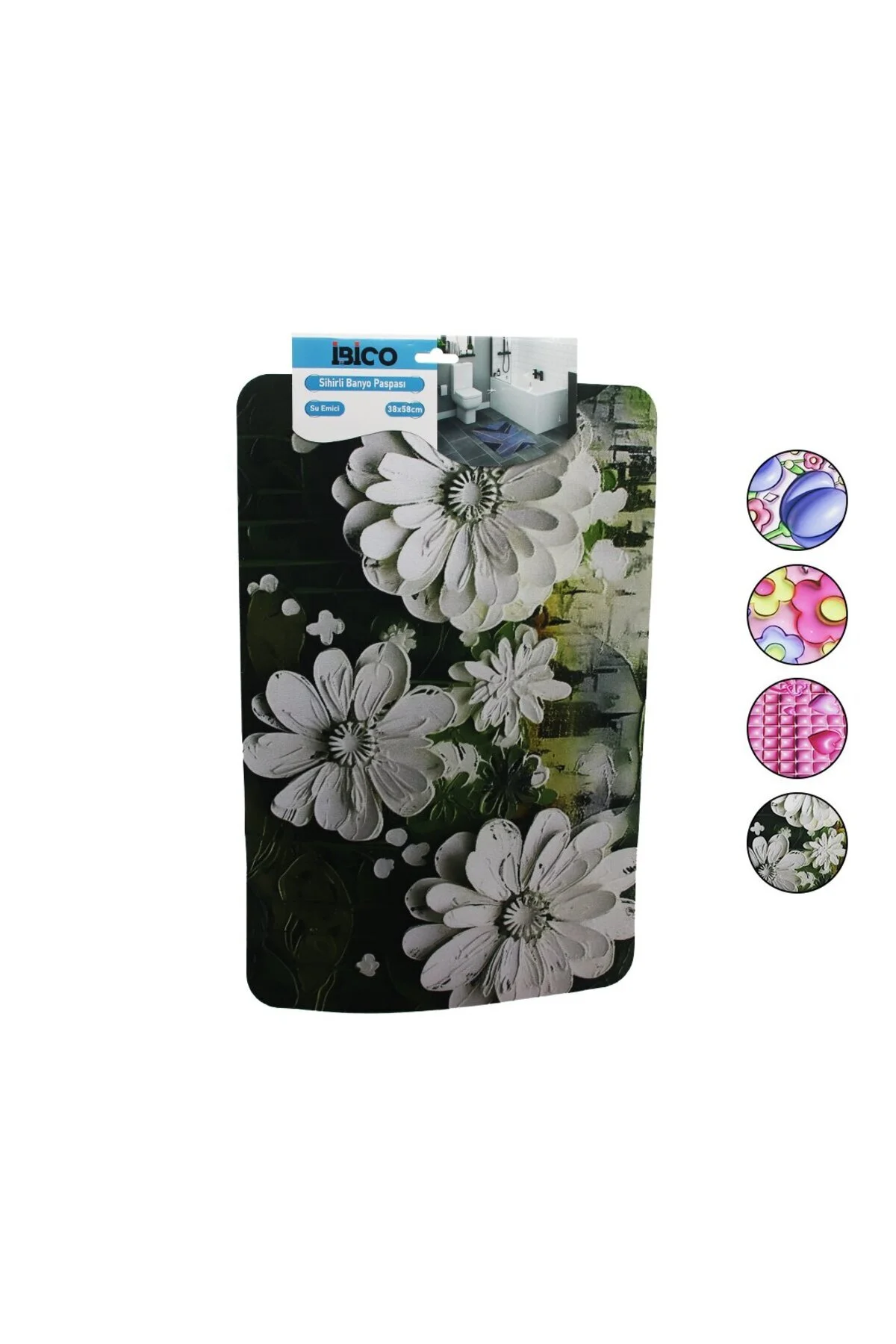 آبچکان ظروف مستطیل جذب آب 38X58CM الگوی مسابقه حمام جادویی الاستیک 4767 AYS7341 9677 feifei