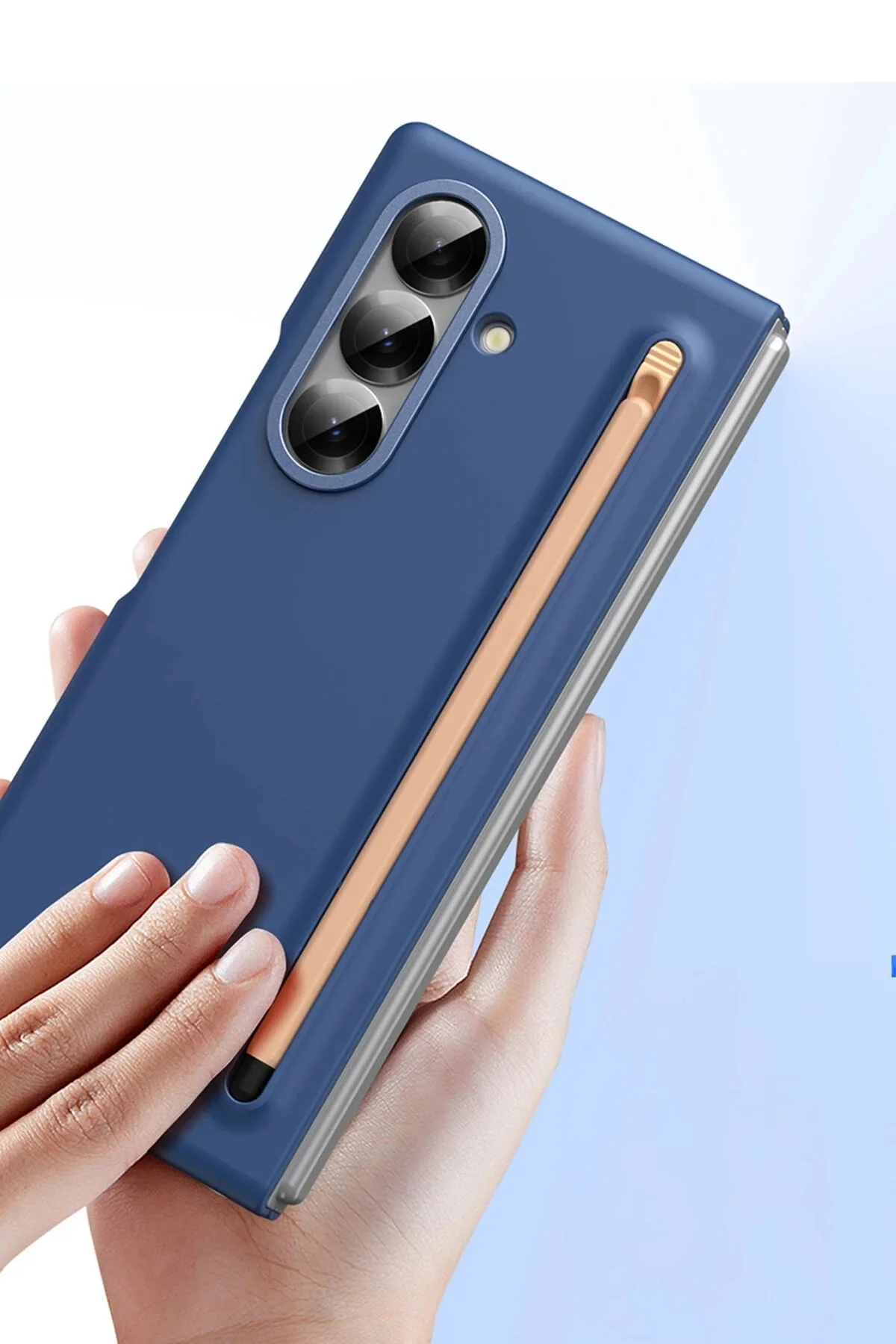 کاور و قاب BFS SAMSUNG GALAXY Z TOLD 6 سوراخ برابر آبی دریایی bulburda