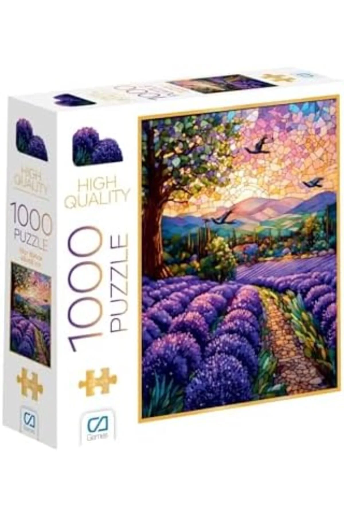 پازل بازی های SELLBUYST GARDEN PURPLE 1000 قطعه 2.2 میلی متر ضخامت 48X68CM سرگرمی حرفه ای SERIS STOREMAX