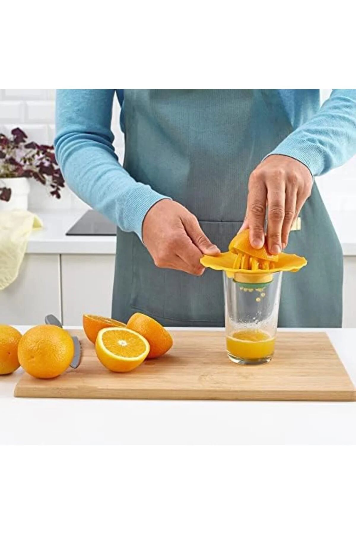 آب میوه و سبزی گیری آبمیوه مودافلوکس زرد سبز 15 سانتی متری پلی نوا 395519 اورجینال STOREMAX