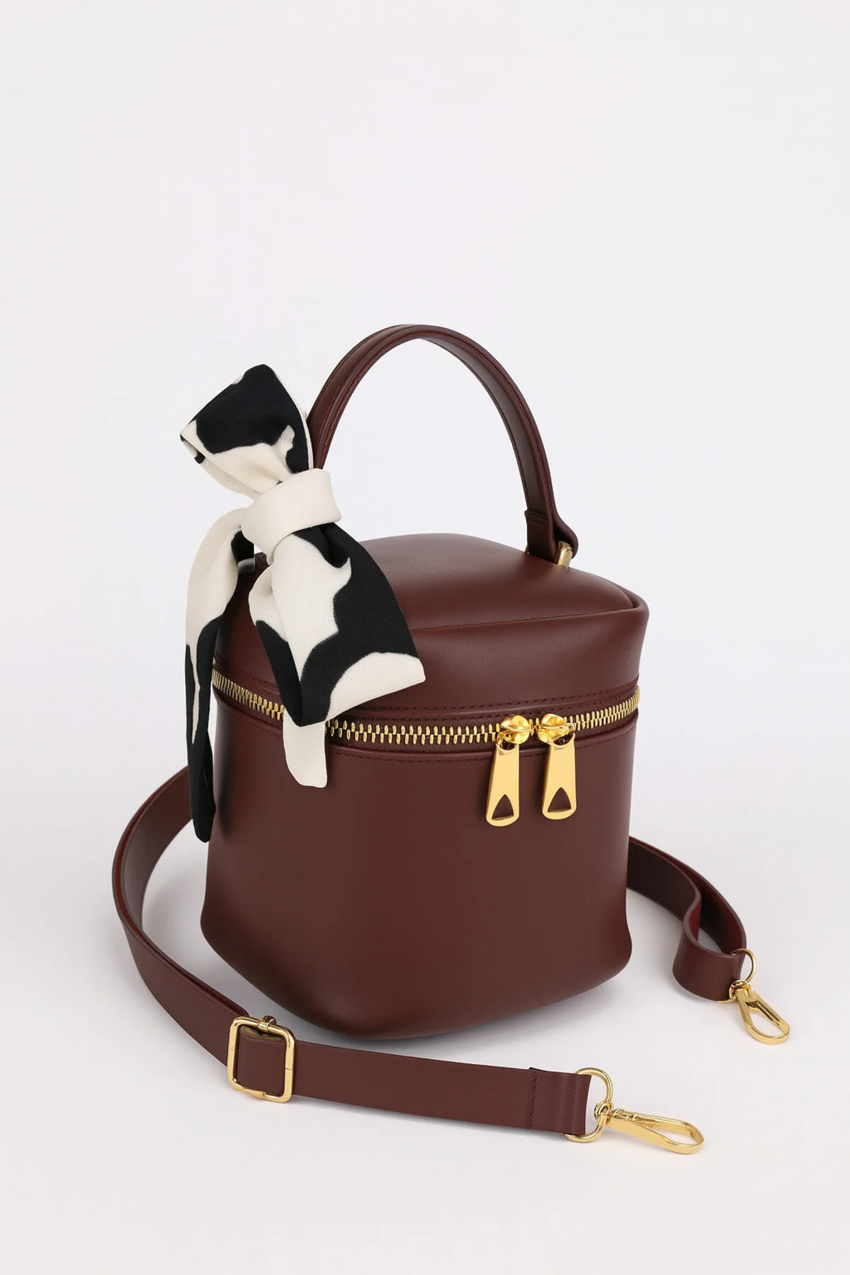 کیف شانه ای زنانه CLARET RED BOX CROSS STRAP HAND AND SHOULDER BAG REBORN NOTHING