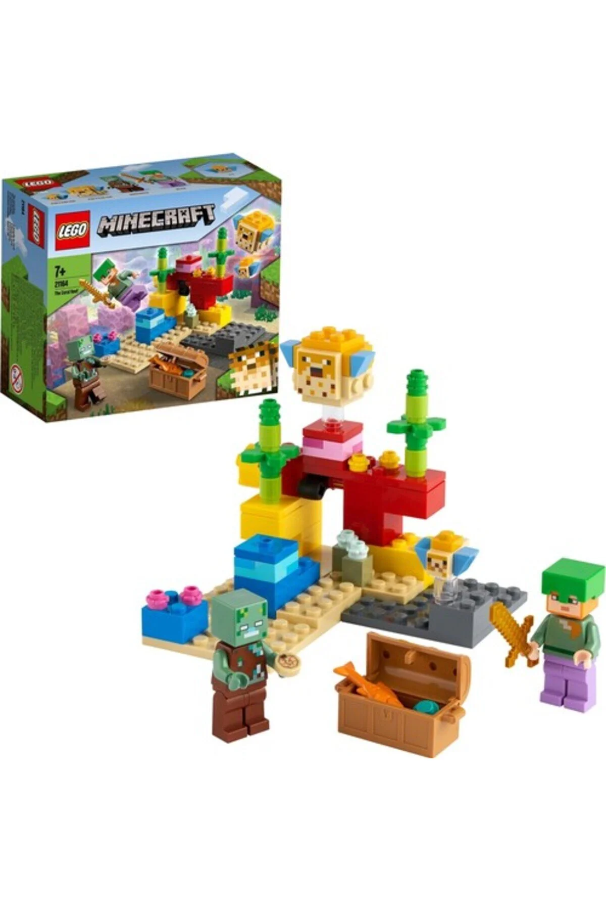 لگو و اسباب بازی های ساخت محور MINECRAFT 21164 THE CORAL REEF LEGO