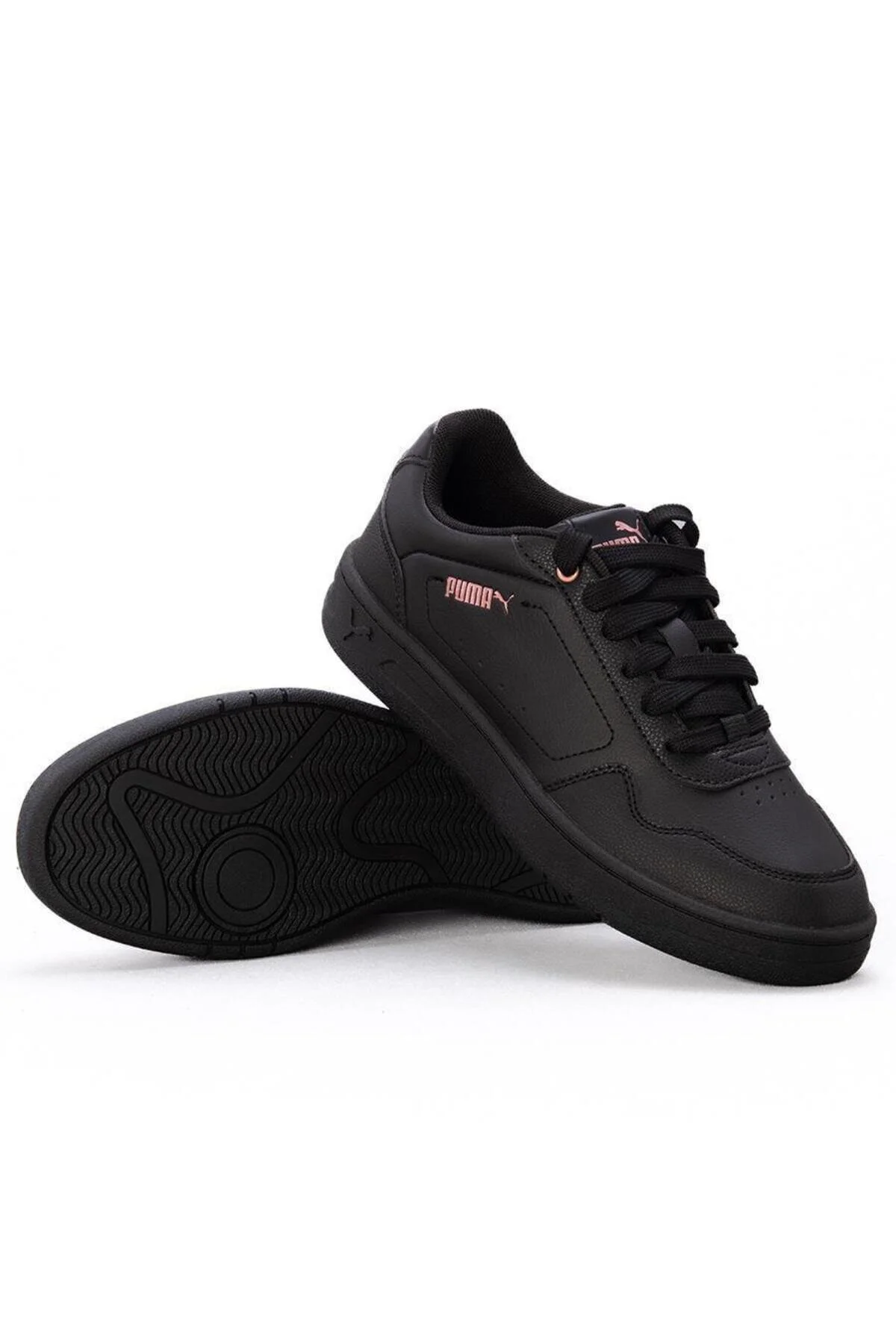کفش زنانه 02 کورت ورزشی بانوان طلای سیاه و سفید پوما Puma