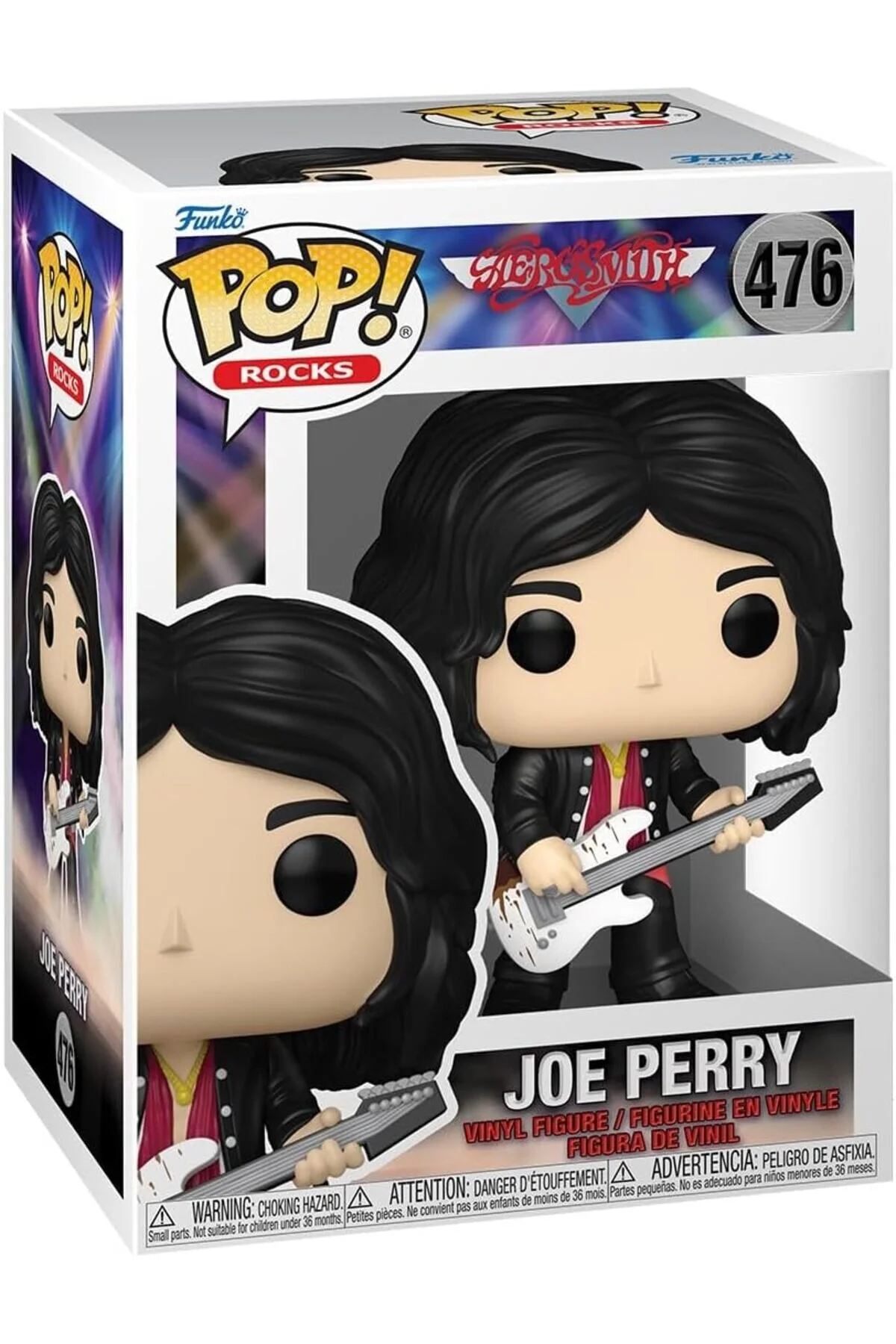 فیگور راک پاپ: AEROSMITH جو پری با گیتار سفید اصل Funko