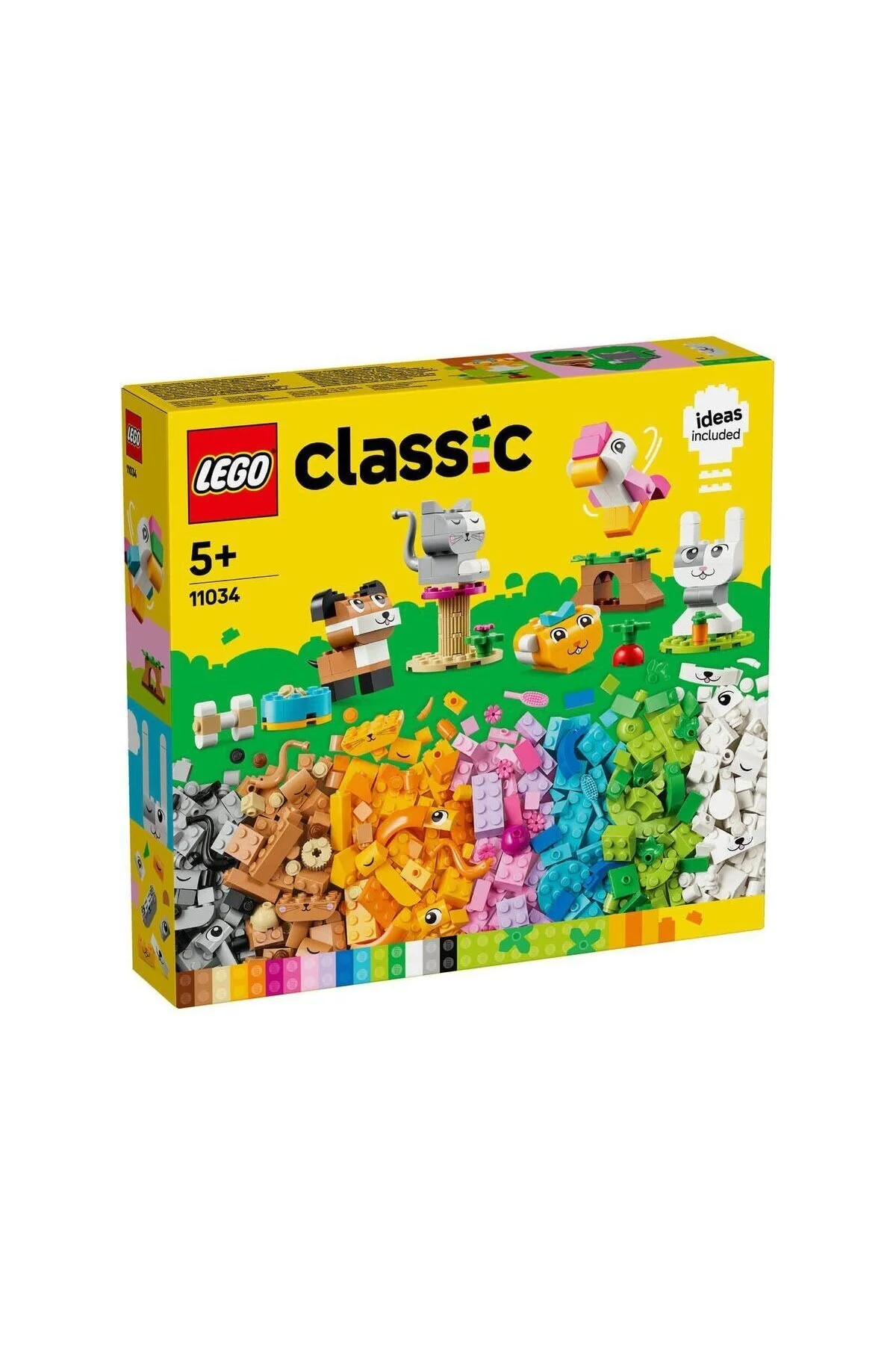 اسباب بازی های فیگور دیگر 11034 LEGO® CLASSIC CREATIVE PETS 450 قطعه + آموزش دختر پسر 5 ساله paraply