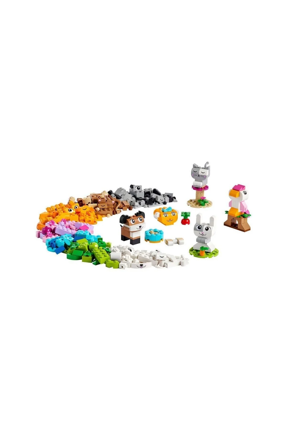 اسباب بازی های فیگور دیگر 11034 LEGO® CLASSIC CREATIVE PETS 450 قطعه + آموزش دختر پسر 5 ساله paraply
