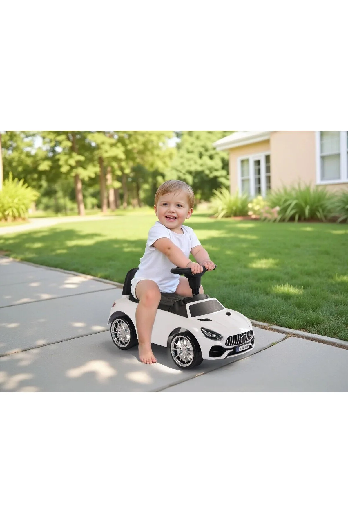 اسکوتر کودکان BINGIT MY FIRST CAR RIDE ON اسباب بازی سواری با موسیقی هورن 1+ سال DOLU TOY FACTORY